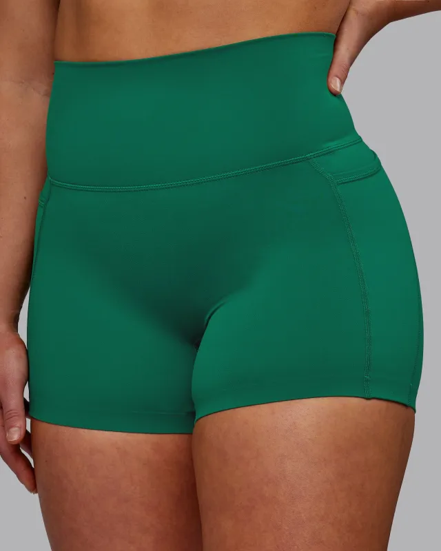 Elixir Ultra High-Rise 4" Short Pockets - Malachite sold by LSKD