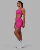Fusion Ultra High-Rise 6" Short Pockets - Fuchsia Pink sold by LSKD