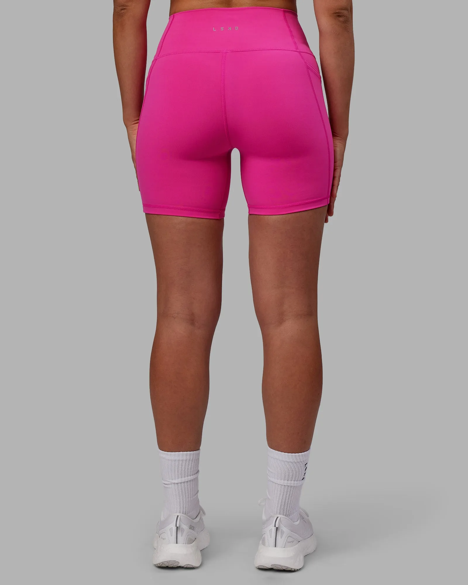 Fusion Ultra High-Rise 6" Short Pockets - Fuchsia Pink sold by LSKD product image thumbnail 3
