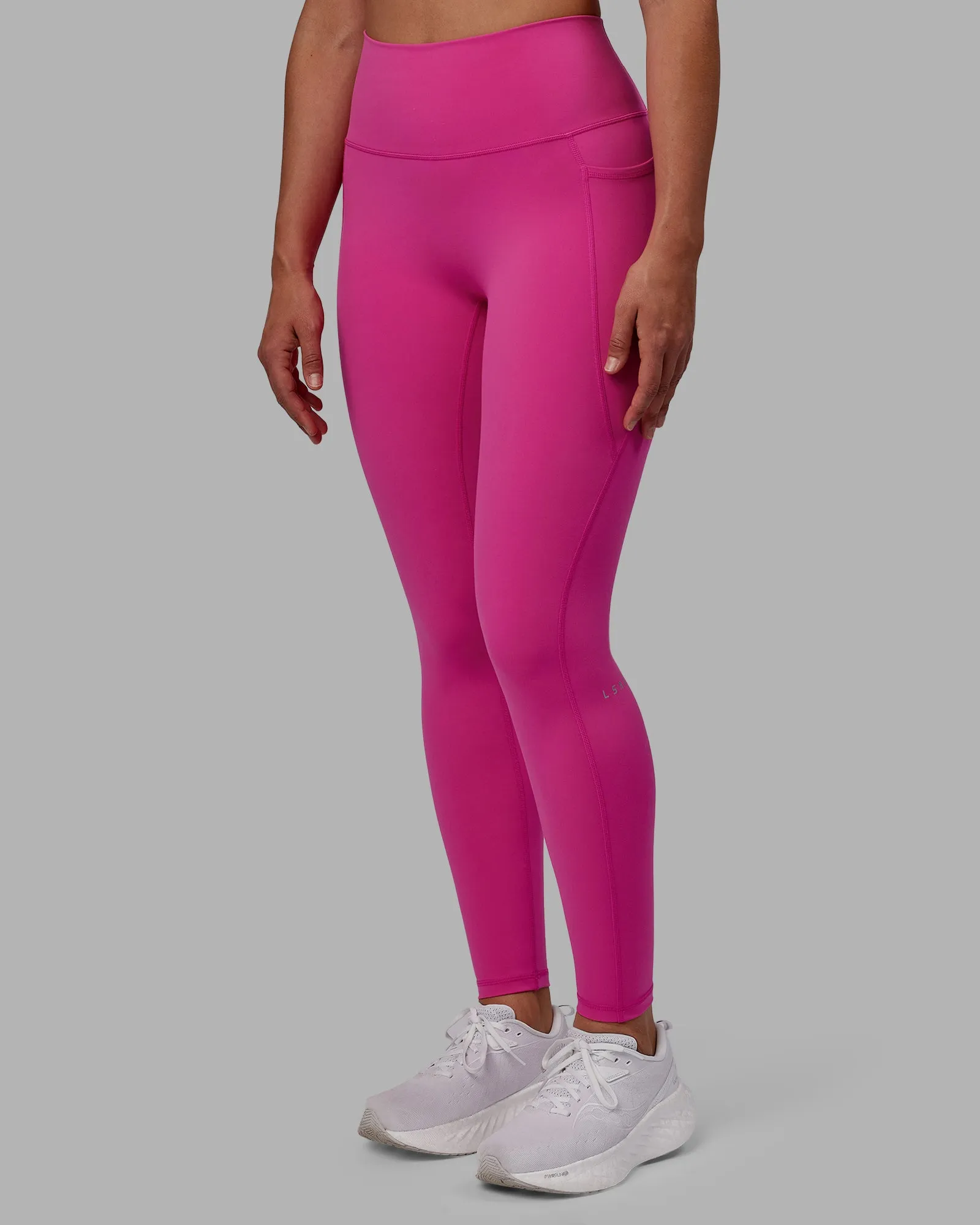 Fusion Ultra High-Rise Full Length Legging Pockets - Fuchsia Pink sold by LSKD product image thumbnail 5