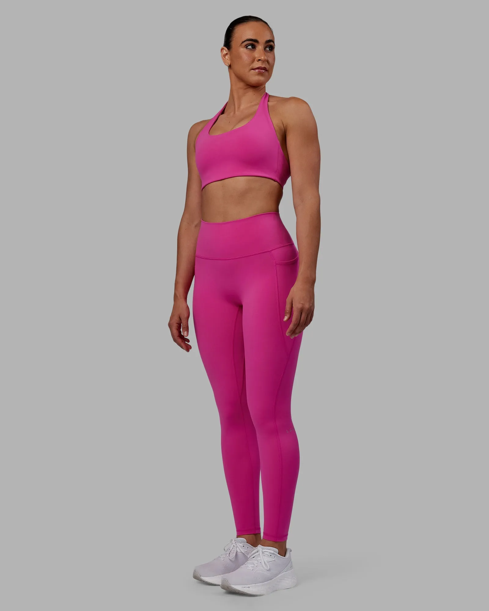 Fusion Ultra High-Rise Full Length Legging Pockets - Fuchsia Pink sold by LSKD product image thumbnail 4