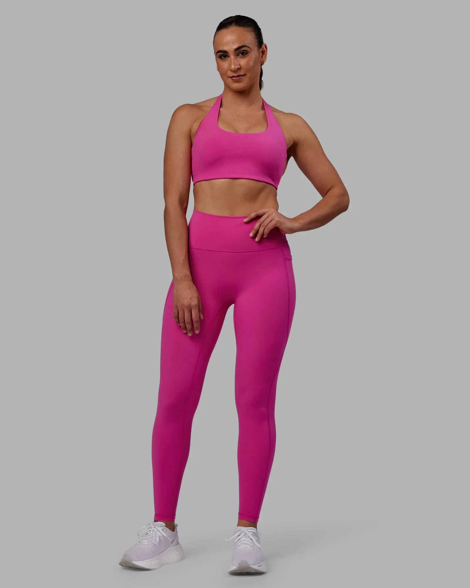 Fusion Ultra High-Rise Full Length Legging Pockets - Fuchsia Pink sold by LSKD