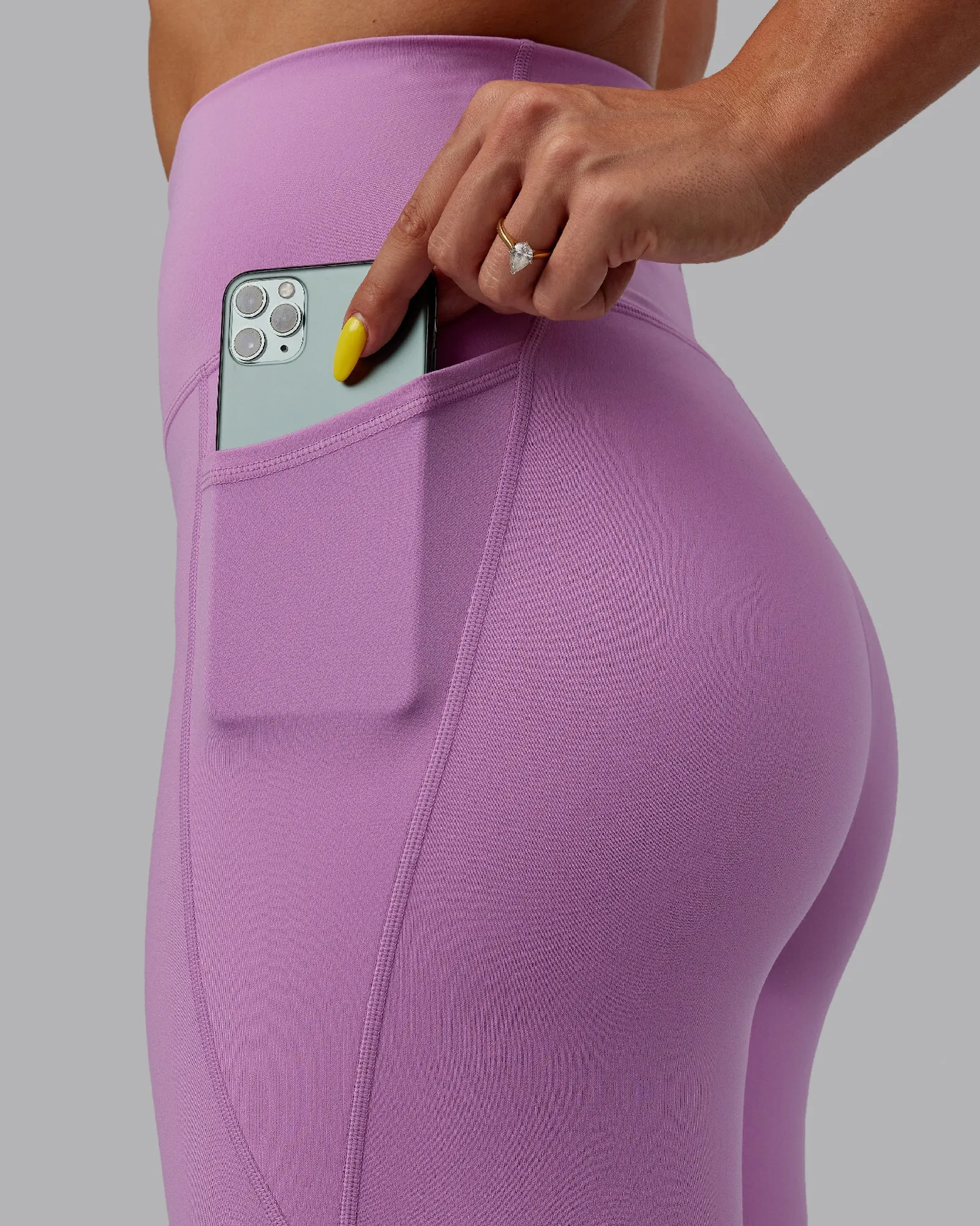 Fusion Ultra High-Rise Full Length Legging Pockets - Light Violet sold by LSKD product image thumbnail 5