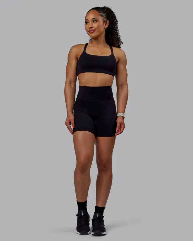 Bend Ultra High-Rise 6" Short - Black sold by LSKD