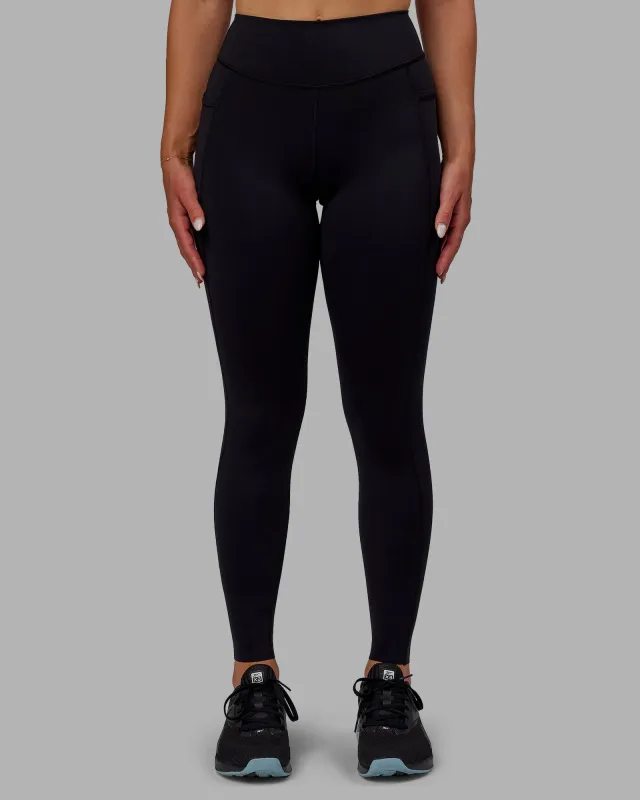 Elite High-Rise Full Length Legging Pockets - Black sold by LSKD