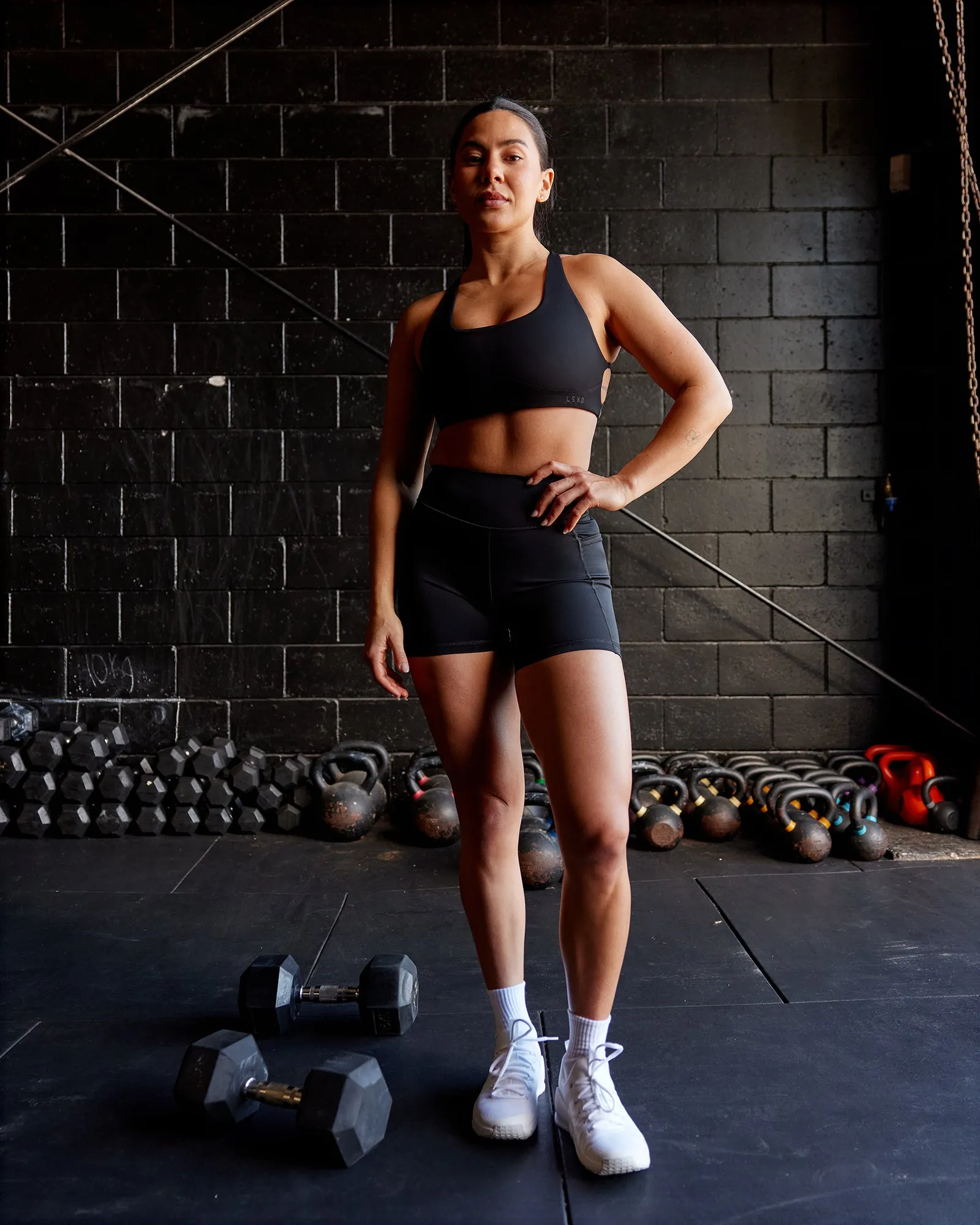 Elite High-Rise 4" Short Pockets - Black sold by LSKD product image thumbnail 3