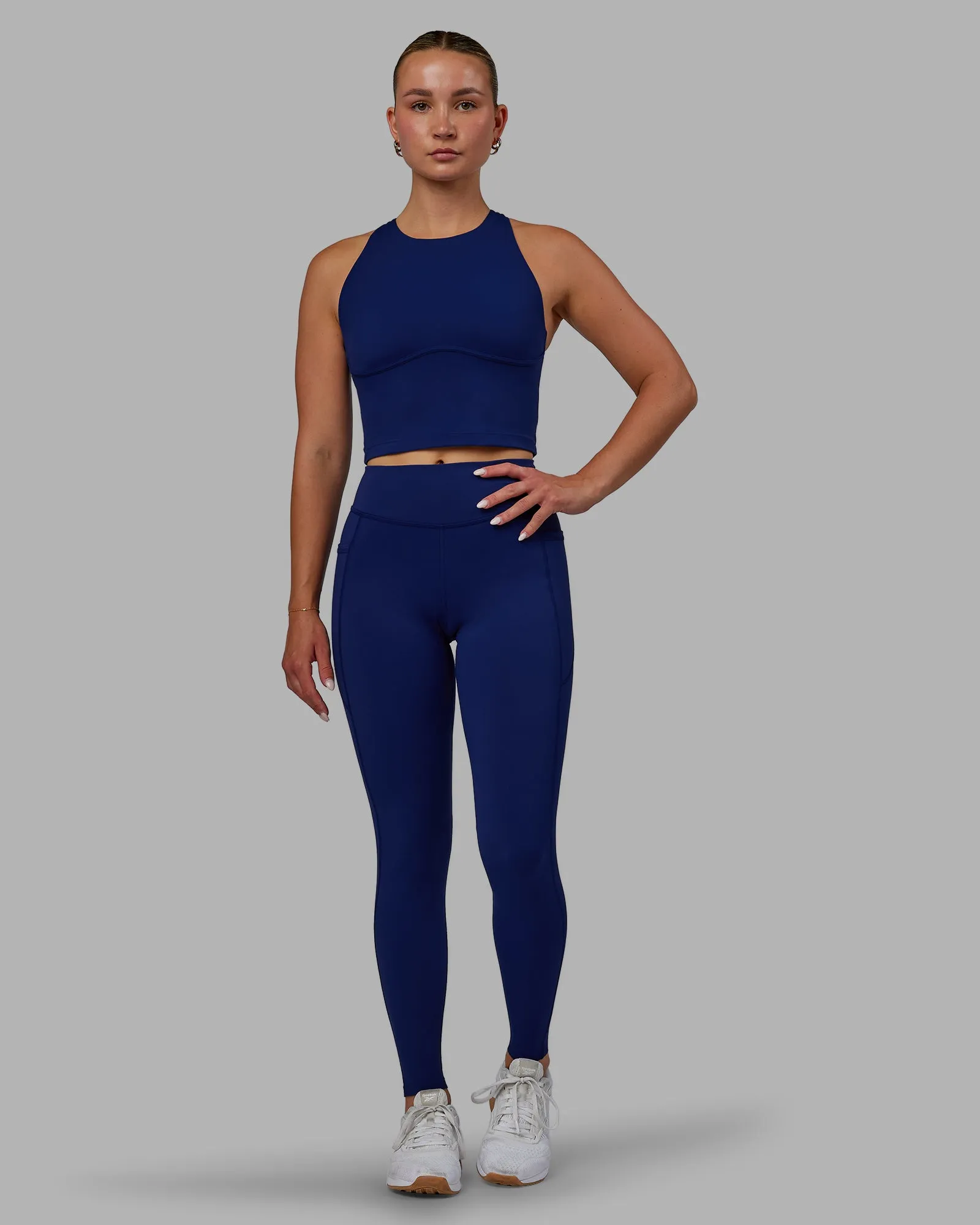 Elite High-Rise Full Length Legging Pockets - Midnight Blue sold by LSKD product image thumbnail 5