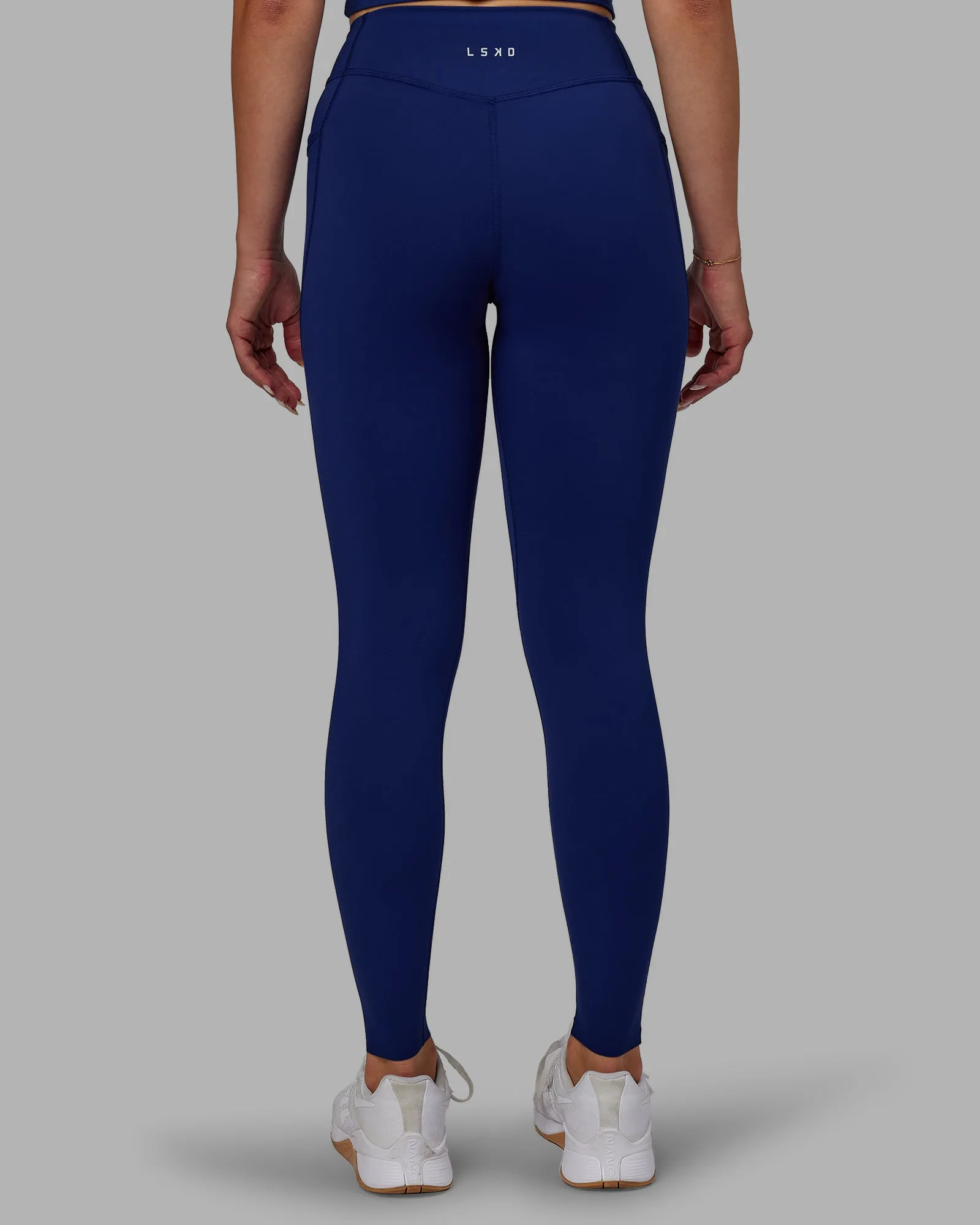 Elite High-Rise Full Length Legging Pockets - Midnight Blue sold by LSKD product image thumbnail 3