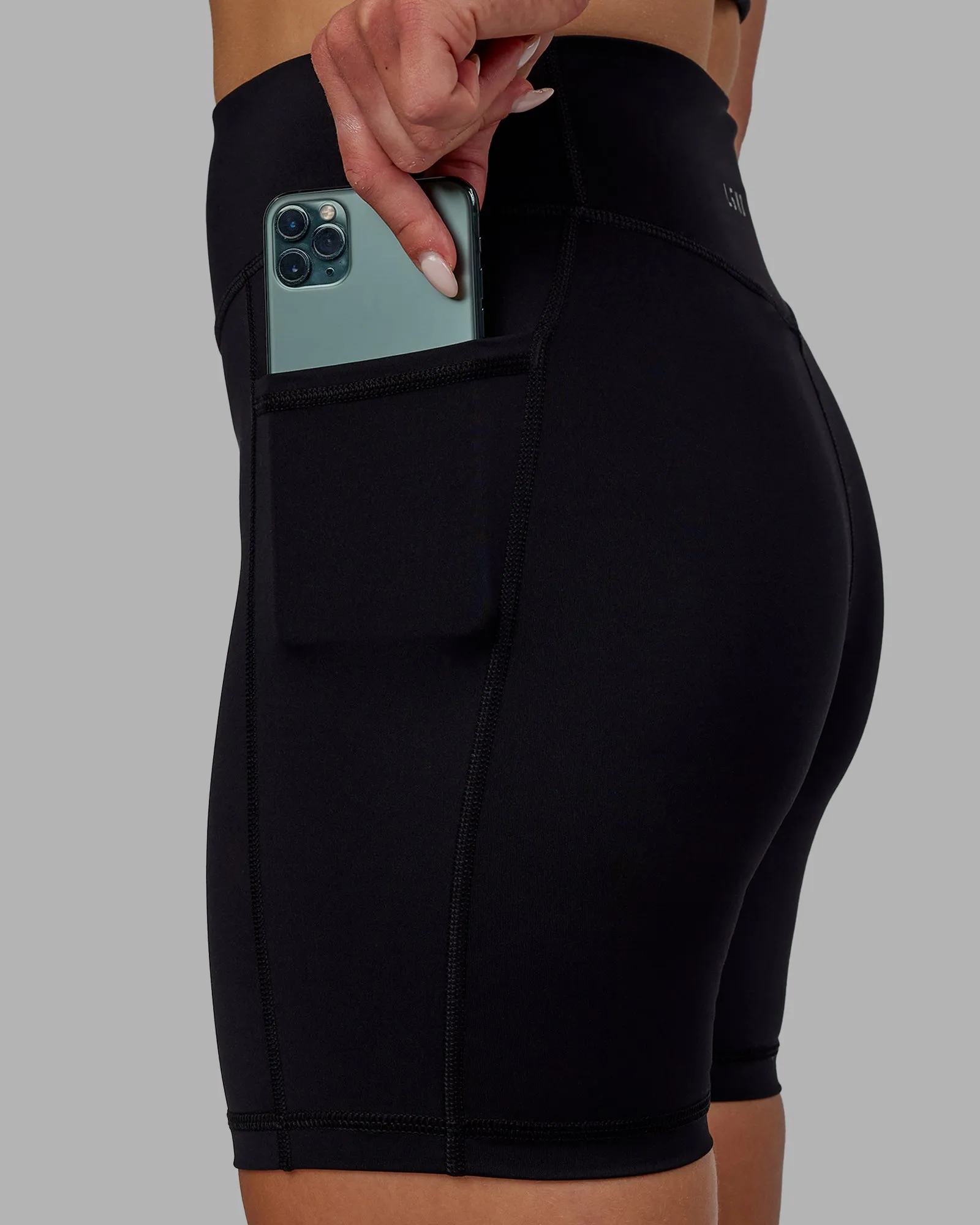 Elite High-Rise 6" Short Pockets - Black sold by LSKD