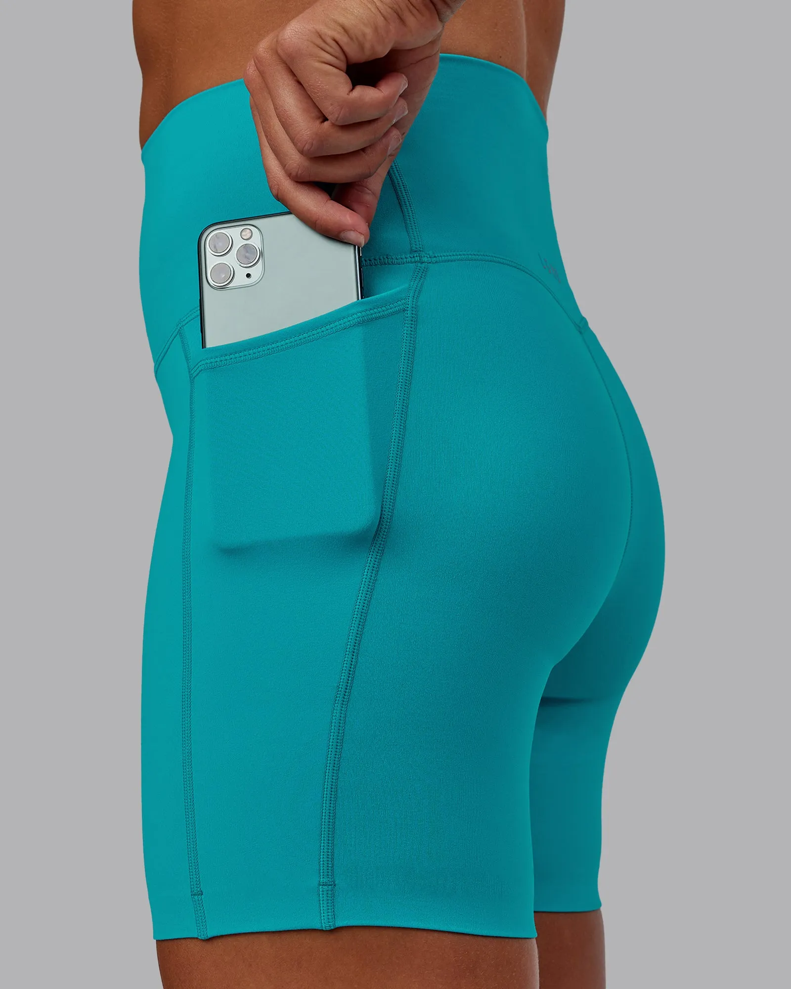 Elixir Ultra High-Rise 6" Short Pockets - Blue Bird sold by LSKD product image thumbnail 2