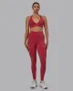 Fusion Ultra High-Rise Full Length Legging Pockets - Claret sold by LSKD