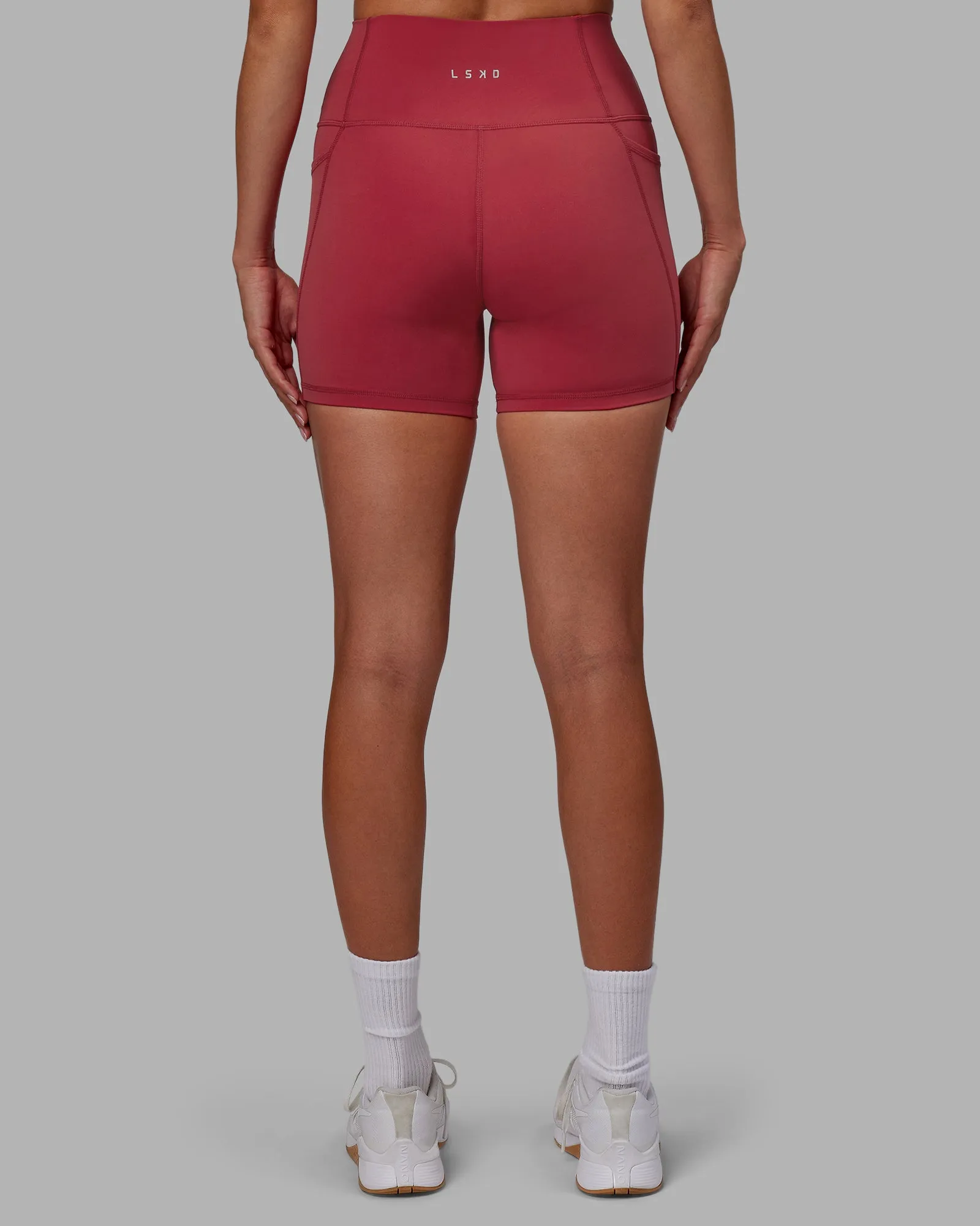 Fusion Ultra High-Rise 4" Short Pockets - Claret sold by LSKD product image thumbnail 3
