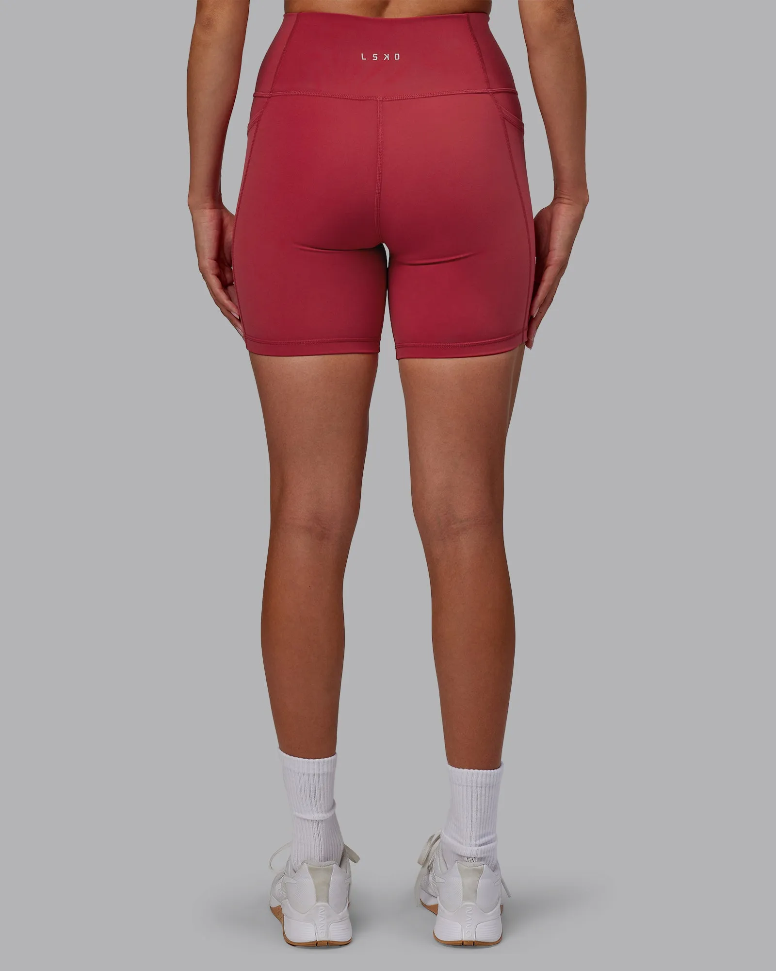 Fusion Ultra High-Rise 6" Short Pockets - Claret sold by LSKD product image thumbnail 3