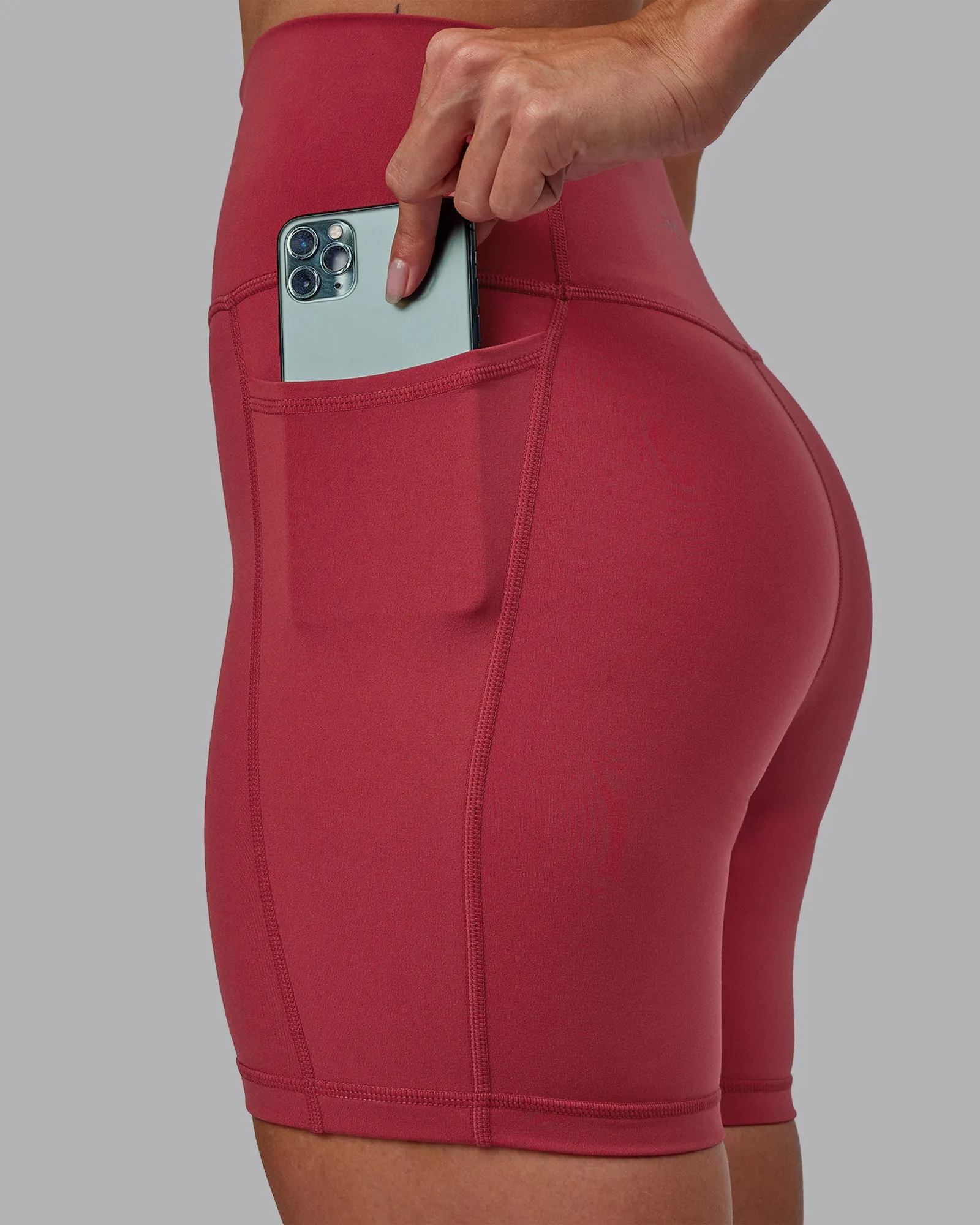 Fusion Ultra High-Rise 6" Short Pockets - Claret sold by LSKD product image thumbnail 5