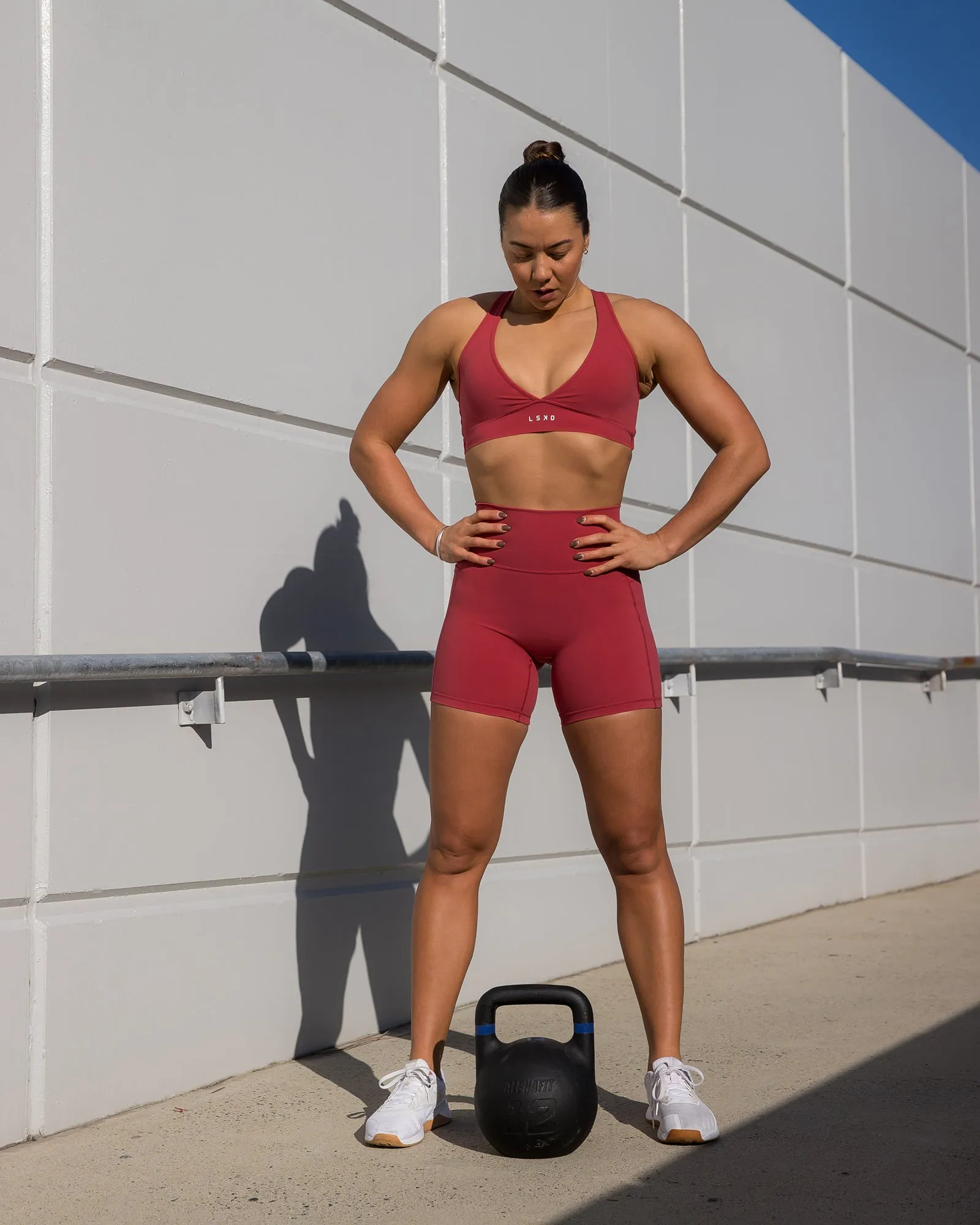 Fusion Ultra High-Rise 6" Short Pockets - Claret sold by LSKD product image thumbnail 2