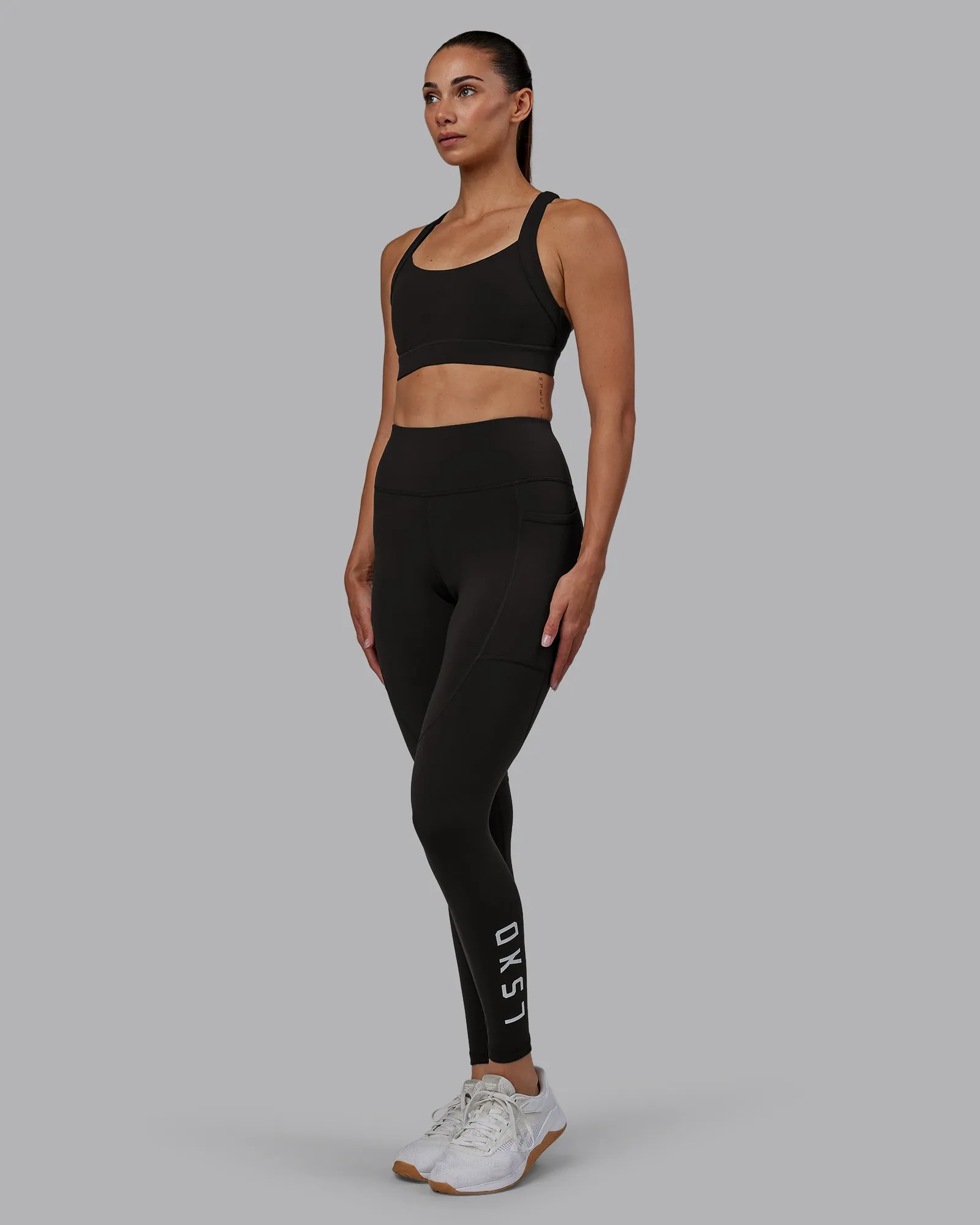 Rep Ultra High-Rise Full Length Legging Pockets - Pirate Black-White sold by LSKD product image thumbnail 3