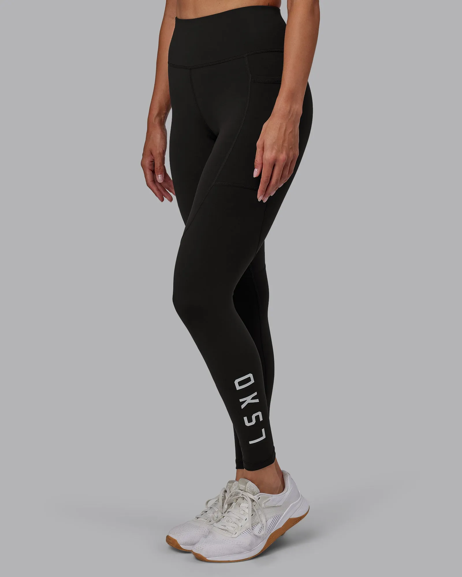 Rep Ultra High-Rise Full Length Legging Pockets - Pirate Black-White sold by LSKD