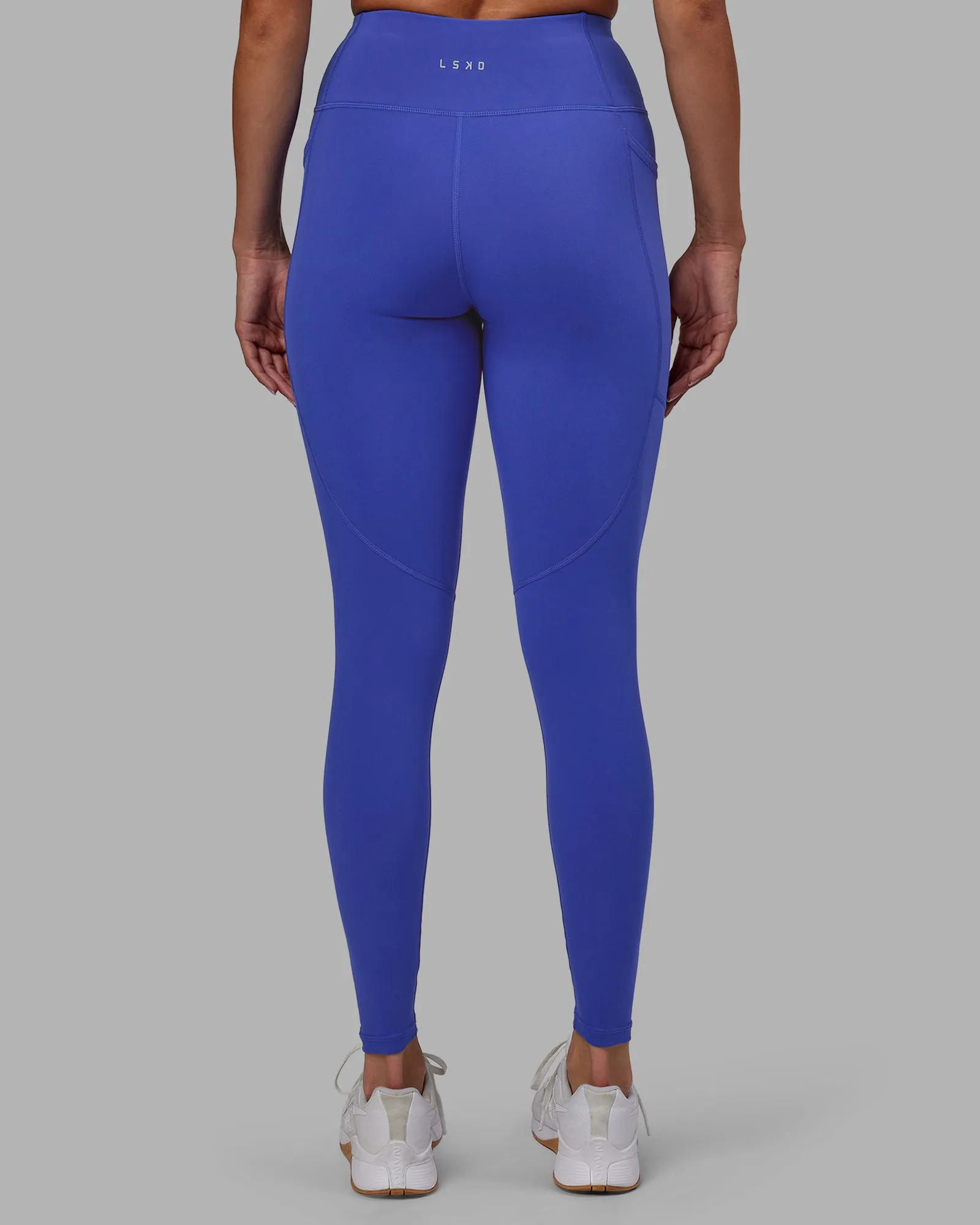 Rep Ultra High-Rise Full Length Legging Pockets - Power Cobalt-White sold by LSKD product image thumbnail 4