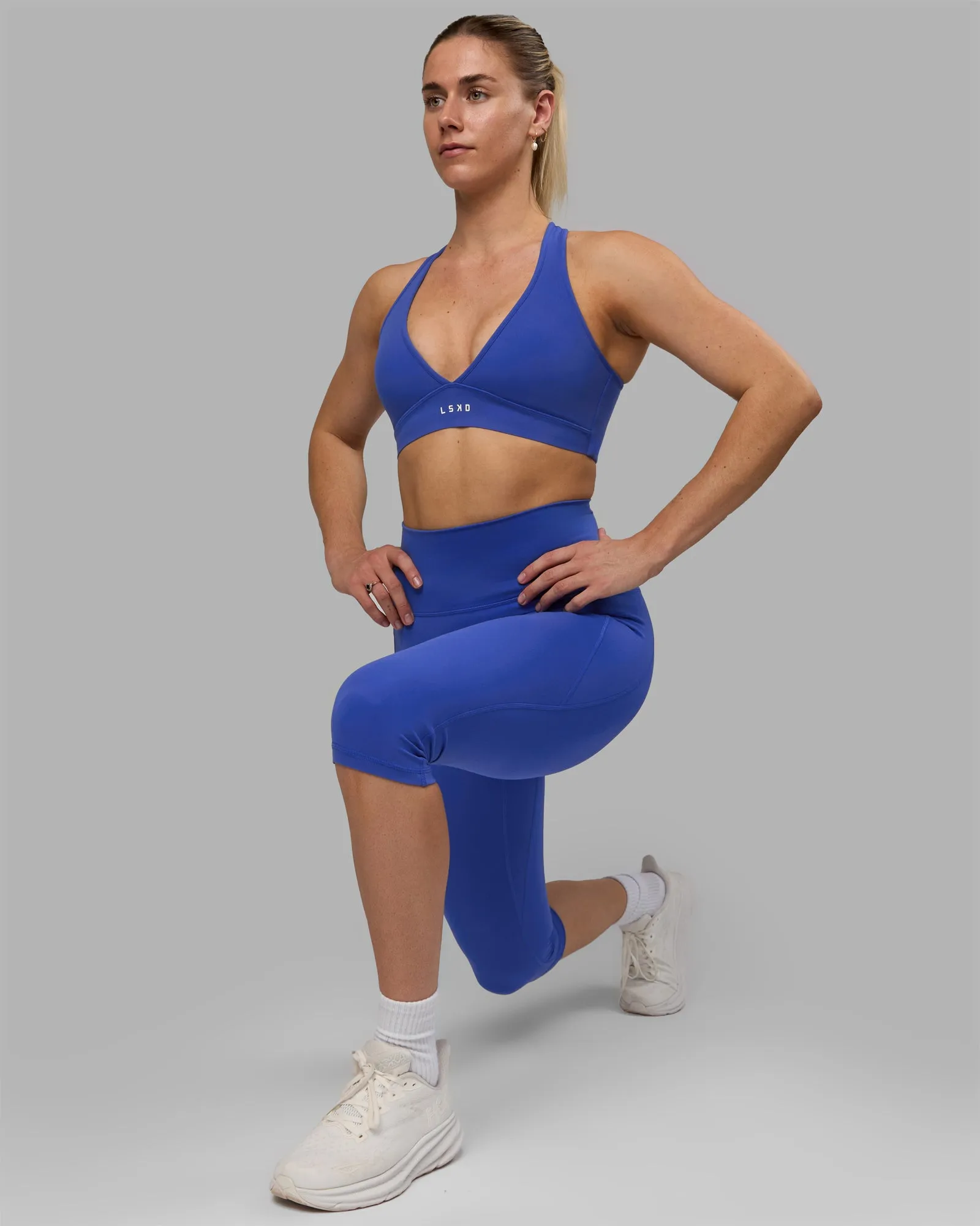 Fusion Ultra High-Rise 3/4 Legging Pockets - Power Cobalt sold by LSKD product image thumbnail 4