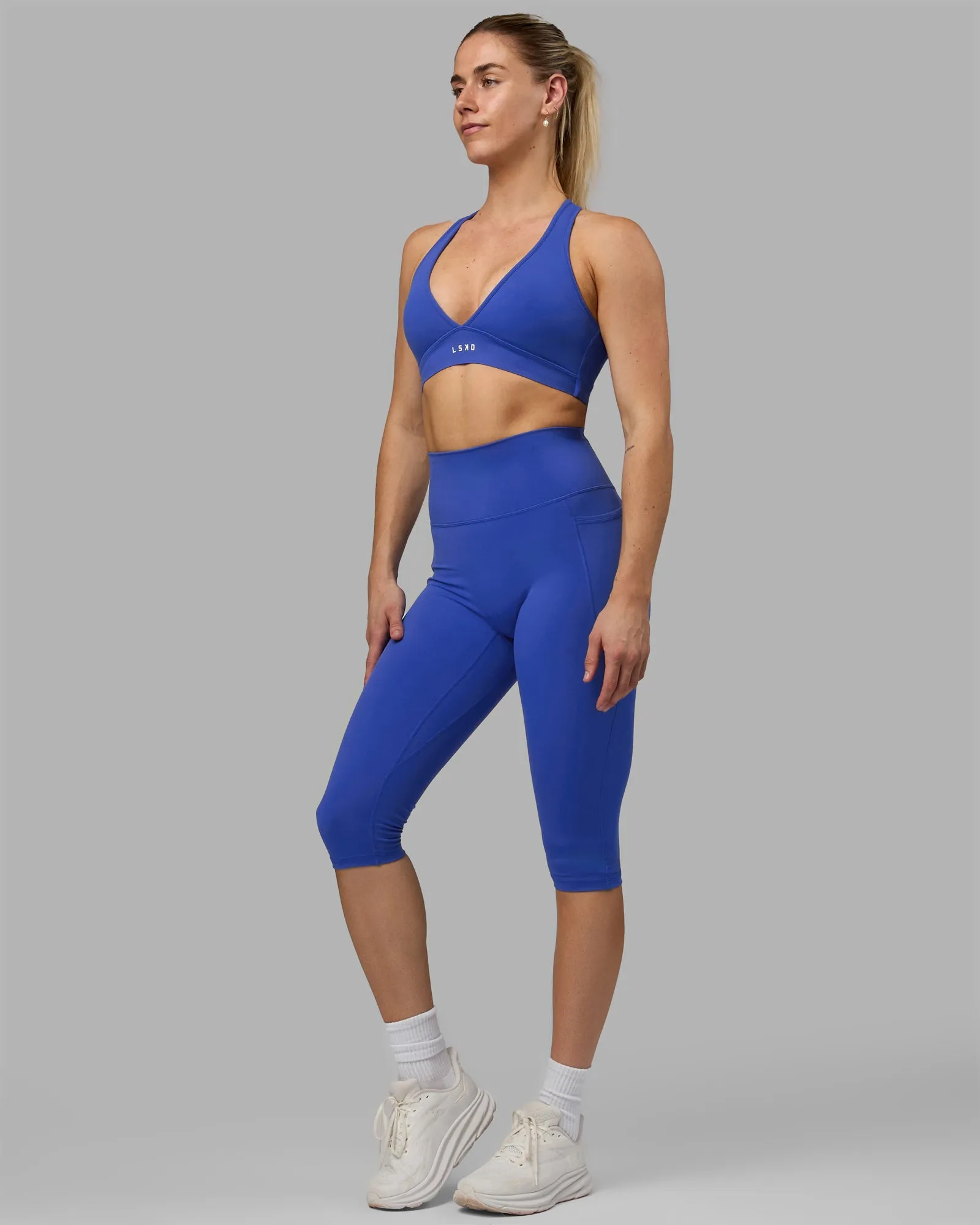 Fusion Ultra High-Rise 3/4 Legging Pockets - Power Cobalt sold by LSKD