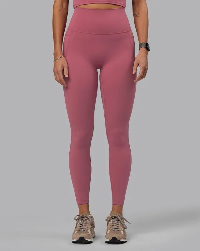 Elixir Ultra High-Rise Full Length Legging Pockets - Mauve Haze sold by LSKD