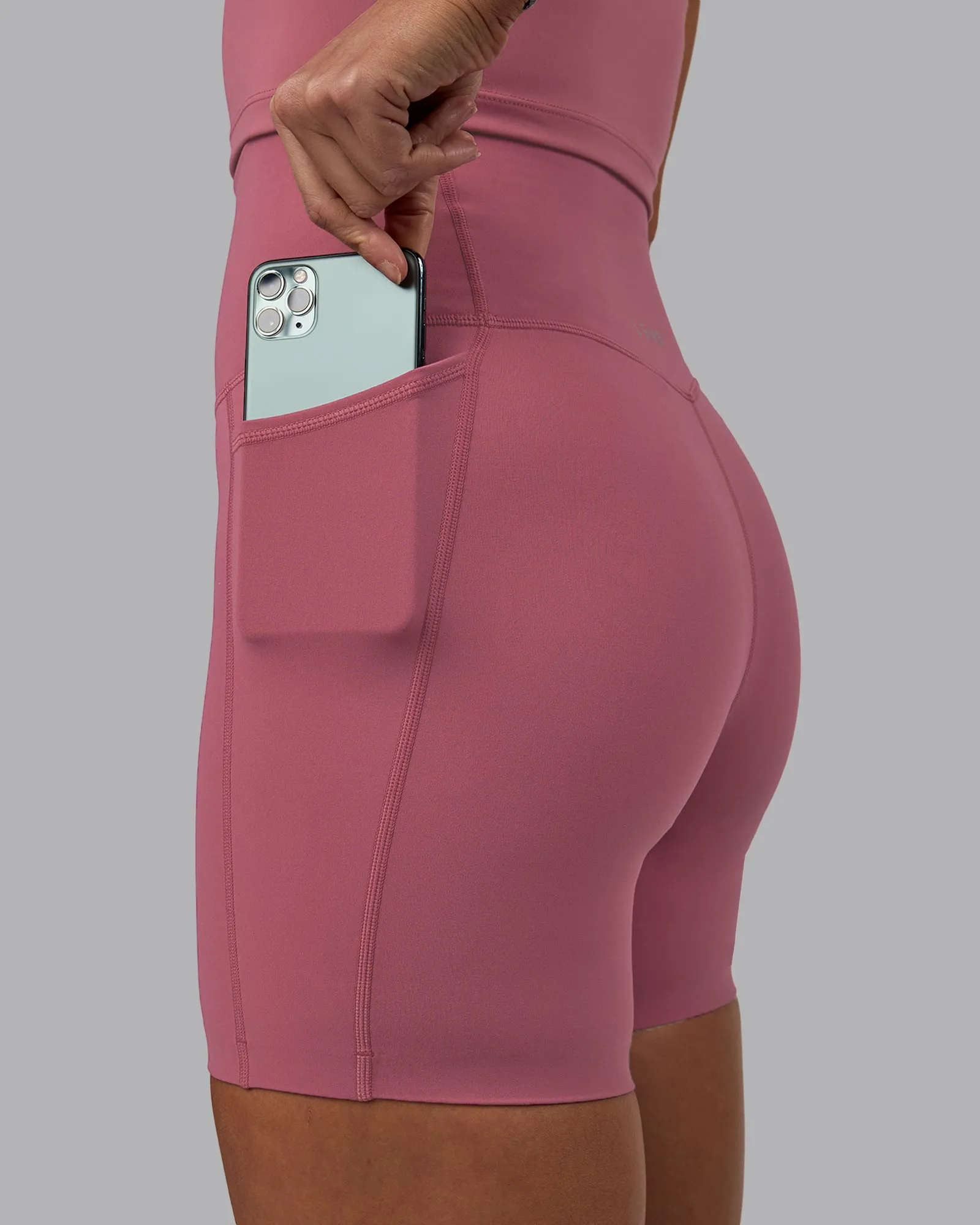 Elixir Ultra High-Rise 6" Short Pockets - Mauve Haze sold by LSKD product image thumbnail 5