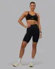 Elixir Ultra High-Rise 9" Short Pockets - Black sold by LSKD