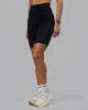 Elixir Ultra High-Rise 9" Short Pockets - Black sold by LSKD