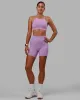 Fusion Ultra High-Rise 6" Short Pockets - Light Violet sold by LSKD
