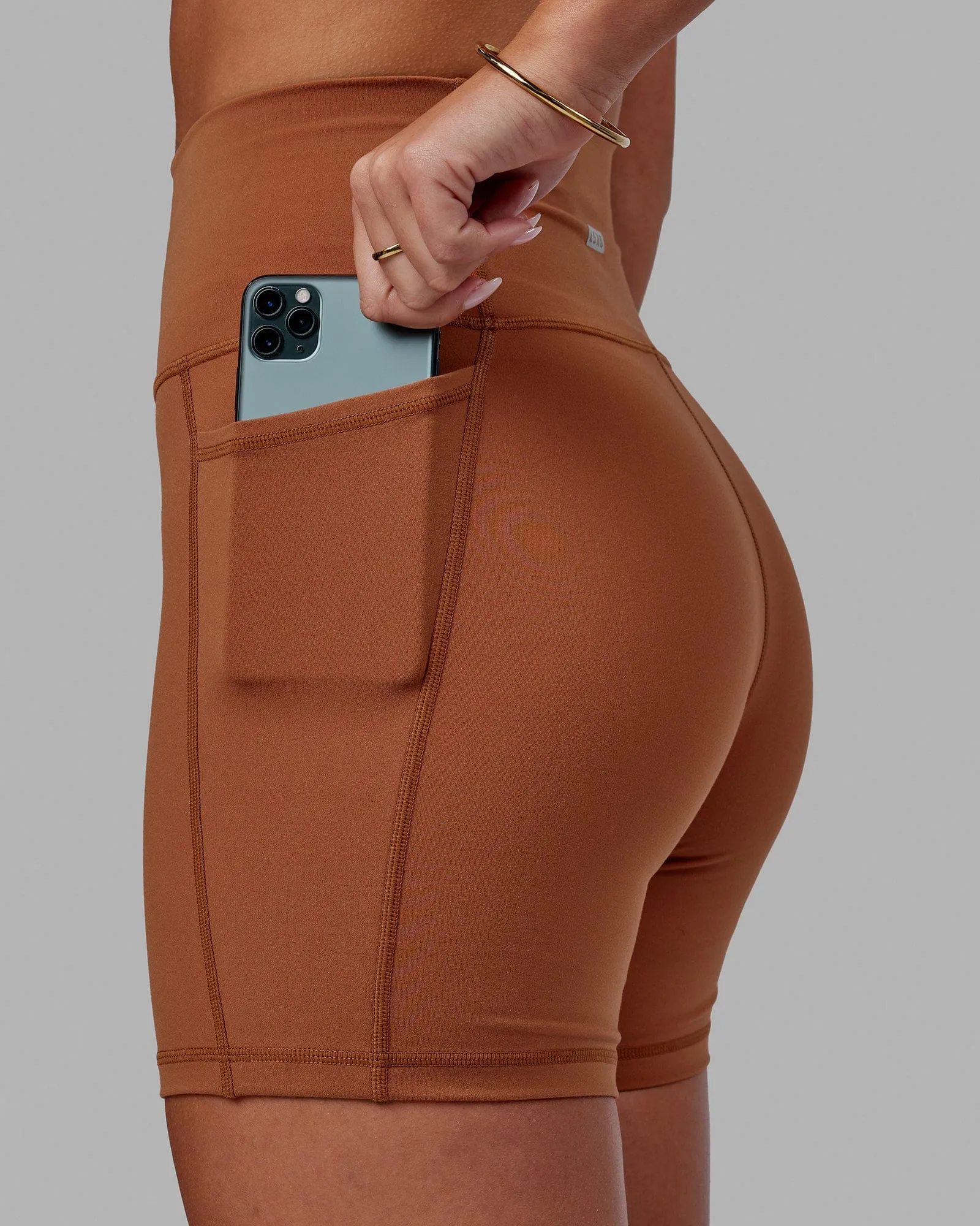 Fusion Ultra High-Rise 6" Short Pockets - Hazel sold by LSKD product image thumbnail 5
