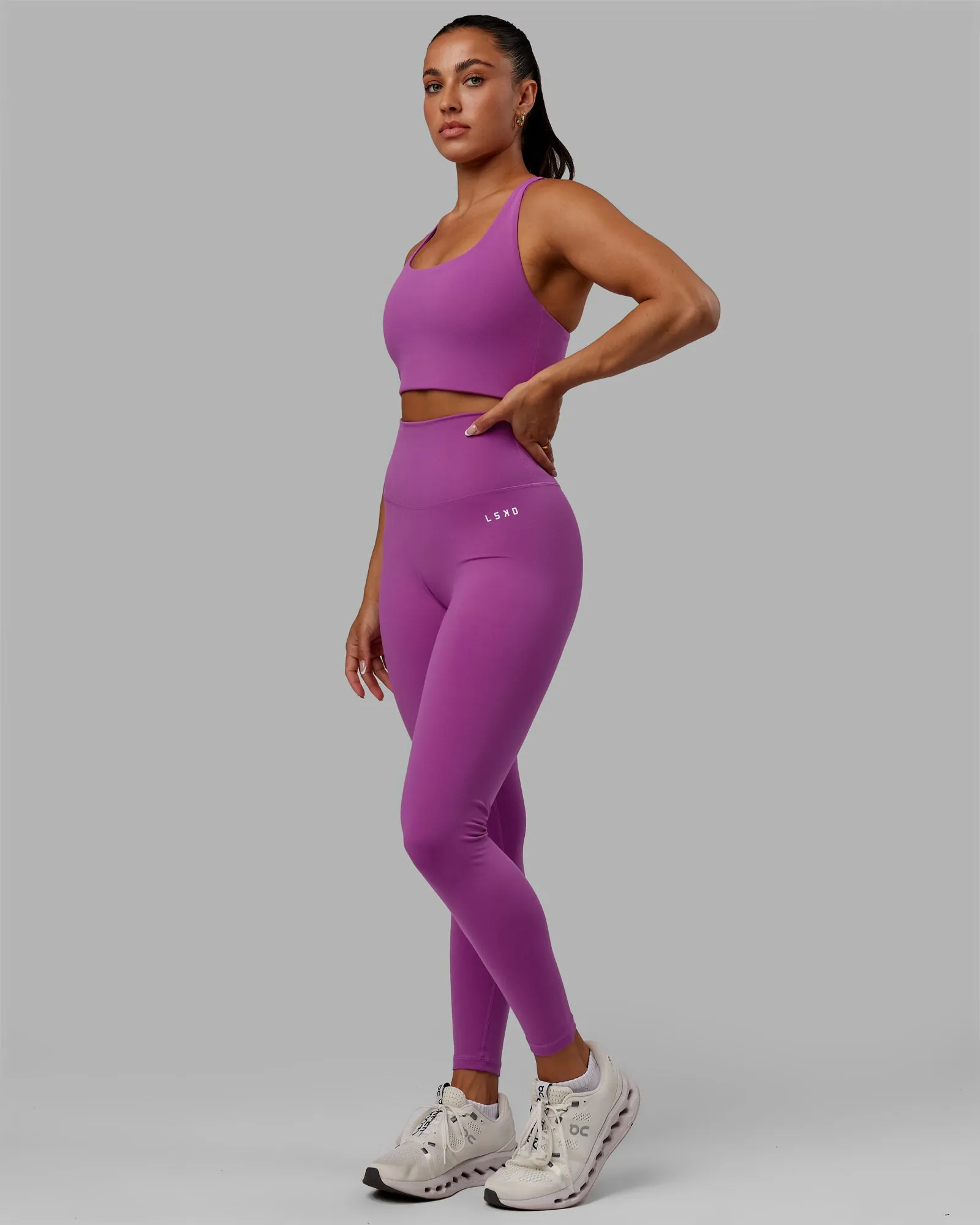 Base 2.0 Ultra High-Rise Full Length Legging - Hyper Violet sold by LSKD product image thumbnail 3