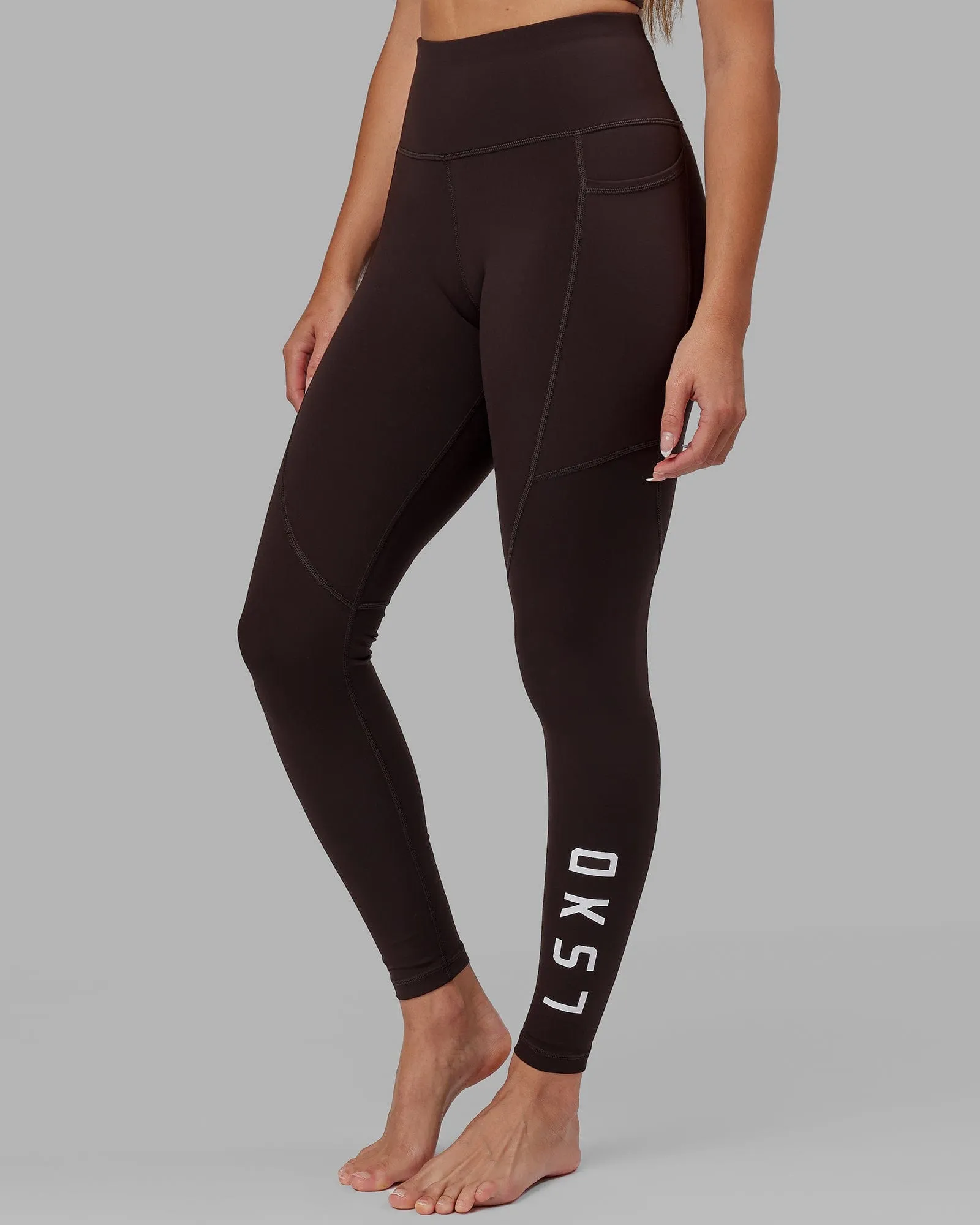 Rep Ultra High-Rise Full Length Legging Pockets - Dark Walnut sold by LSKD