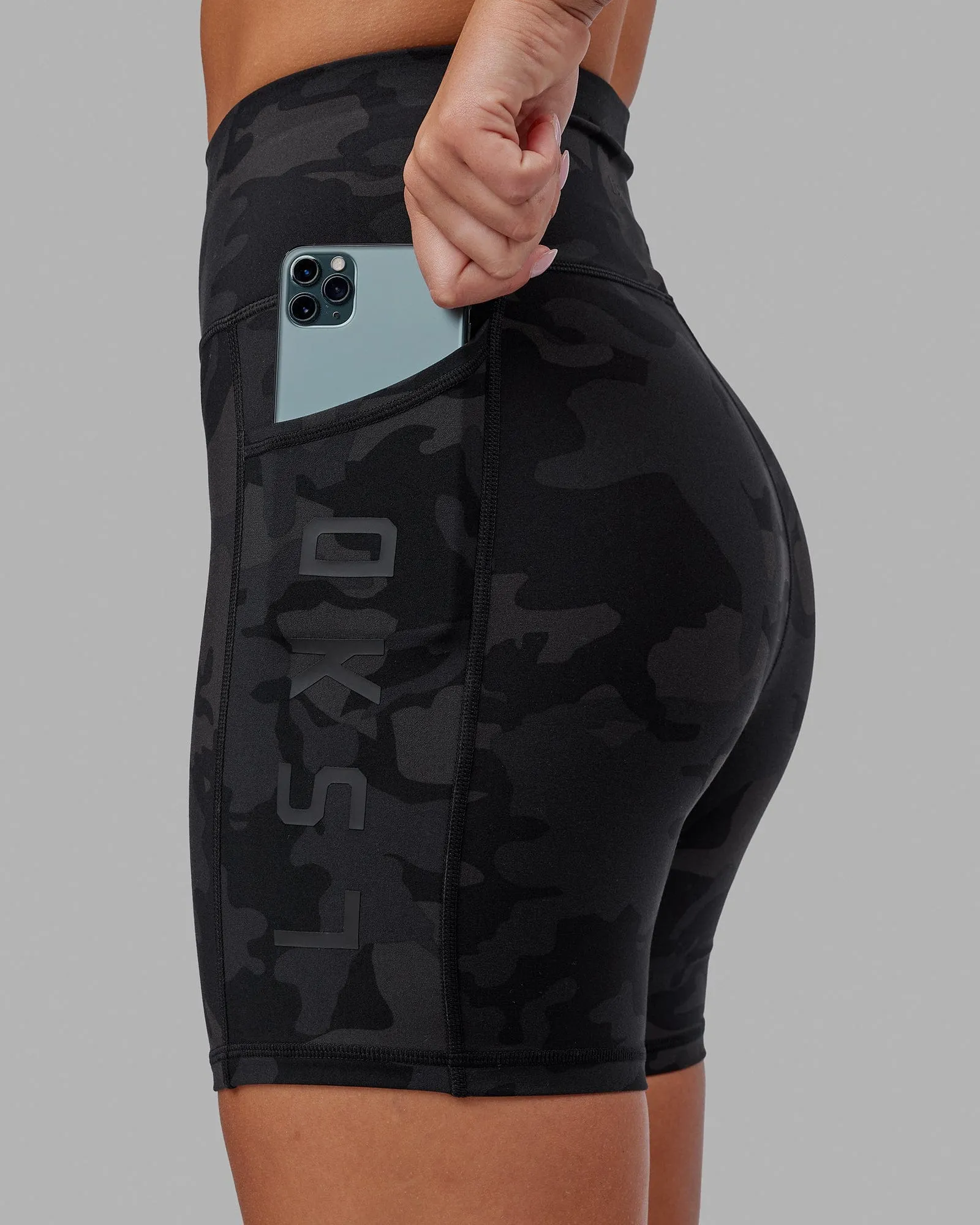 Rep Mid Short Tight - Black-Camo sold by LSKD product image thumbnail 5