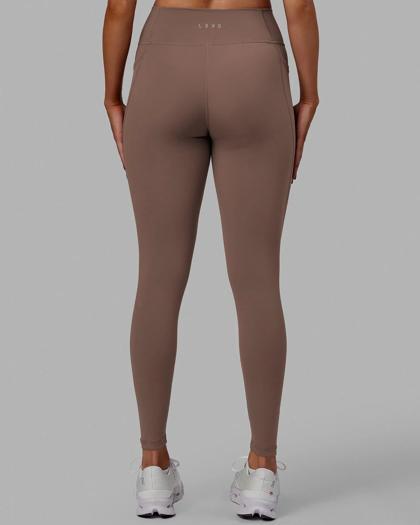 Fusion Ultra High-Rise Full Length Legging Pockets - Deep Taupe sold by LSKD product image thumbnail 4