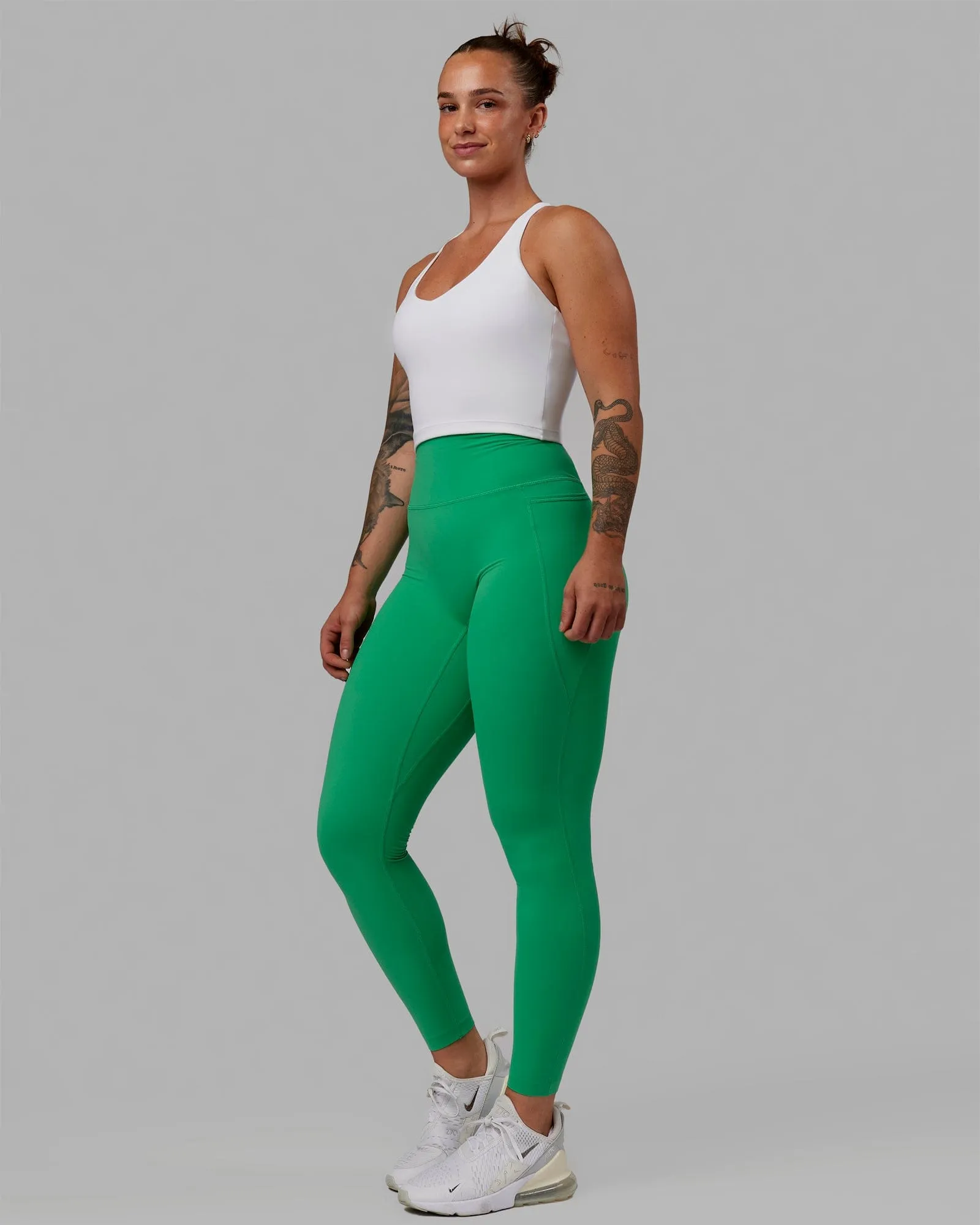 Elixir Ultra High-Rise Full Length Legging Pockets - Holly Green sold by LSKD product image thumbnail 5
