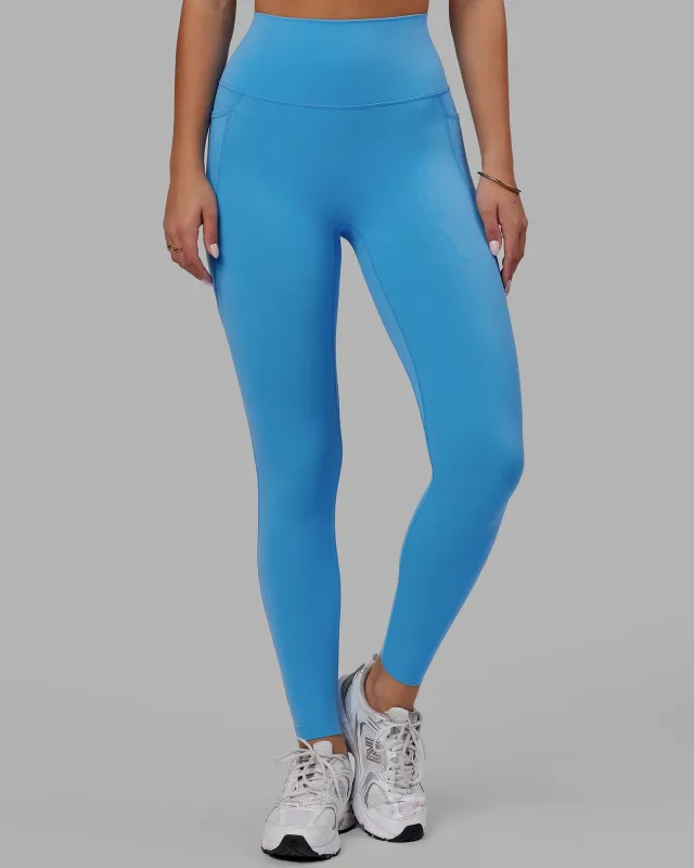 Elixir Ultra High-Rise Full Length Legging Pockets - Azure Blue sold by LSKD