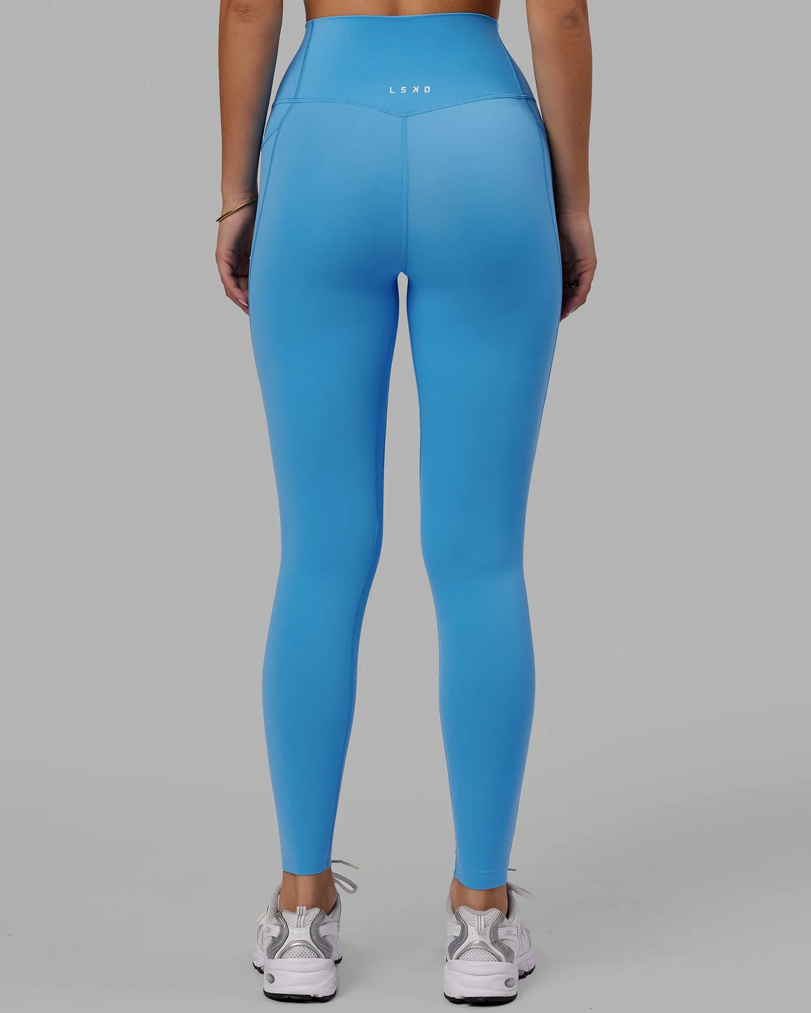 Elixir Ultra High-Rise Full Length Legging Pockets - Azure Blue sold by LSKD product image thumbnail 4
