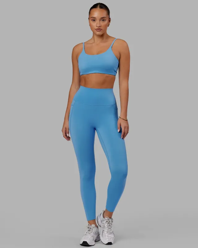 Elixir Ultra High-Rise 7/8 Legging Pockets - Azure Blue sold by LSKD