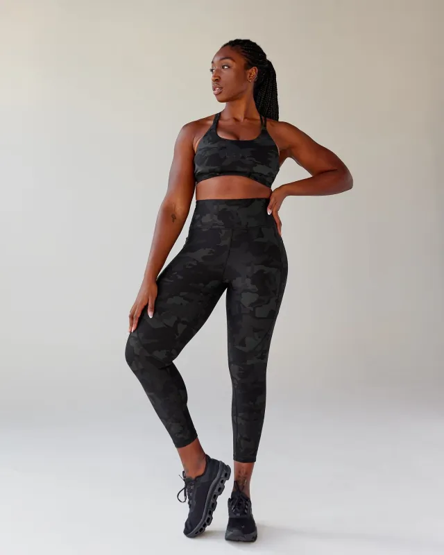 Rep Ultra High-Rise 7/8 Legging Pockets - Black-Camo sold by LSKD