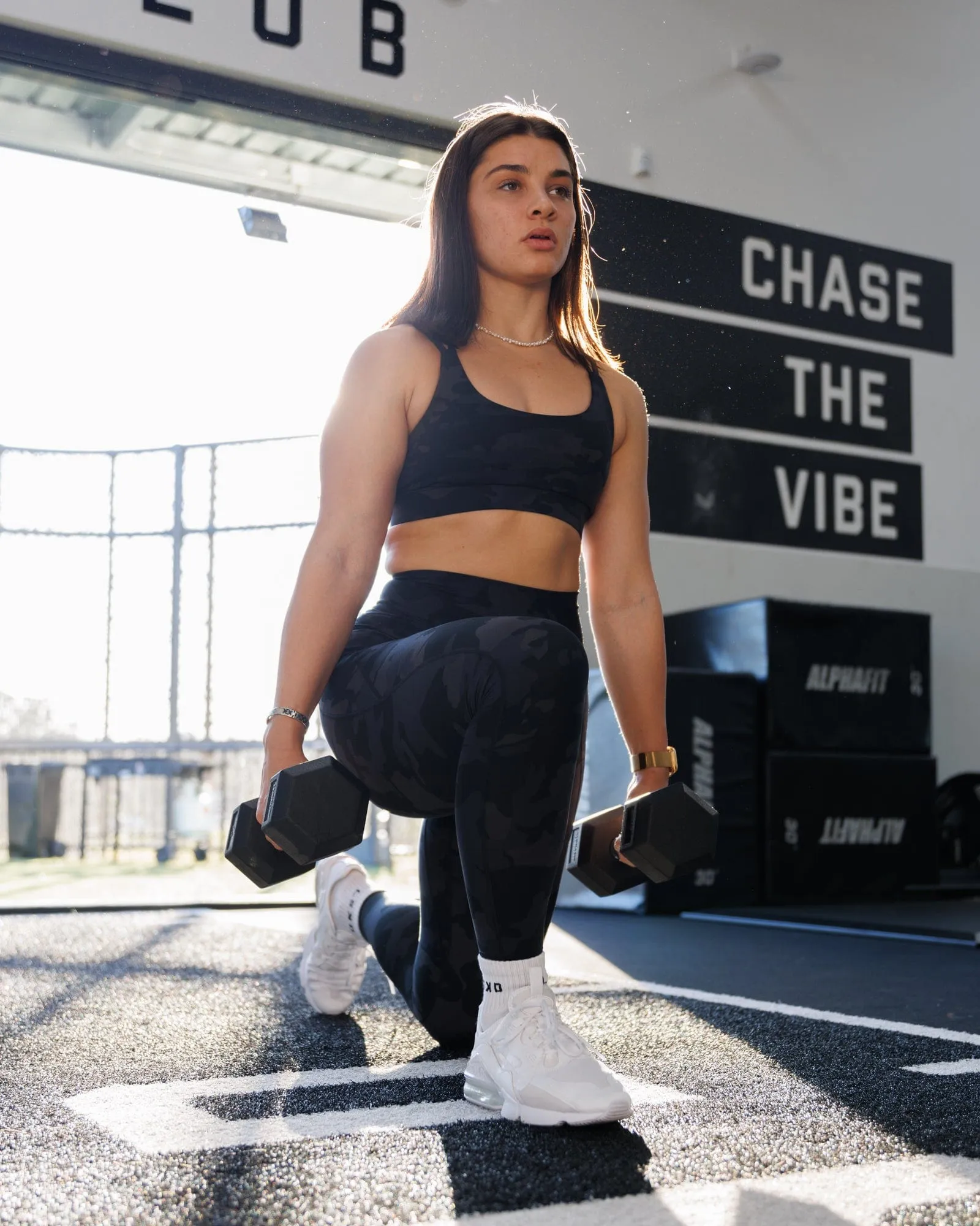 Fusion Ultra High-Rise Full Length Legging Pockets - Black Camo sold by LSKD product image thumbnail 2