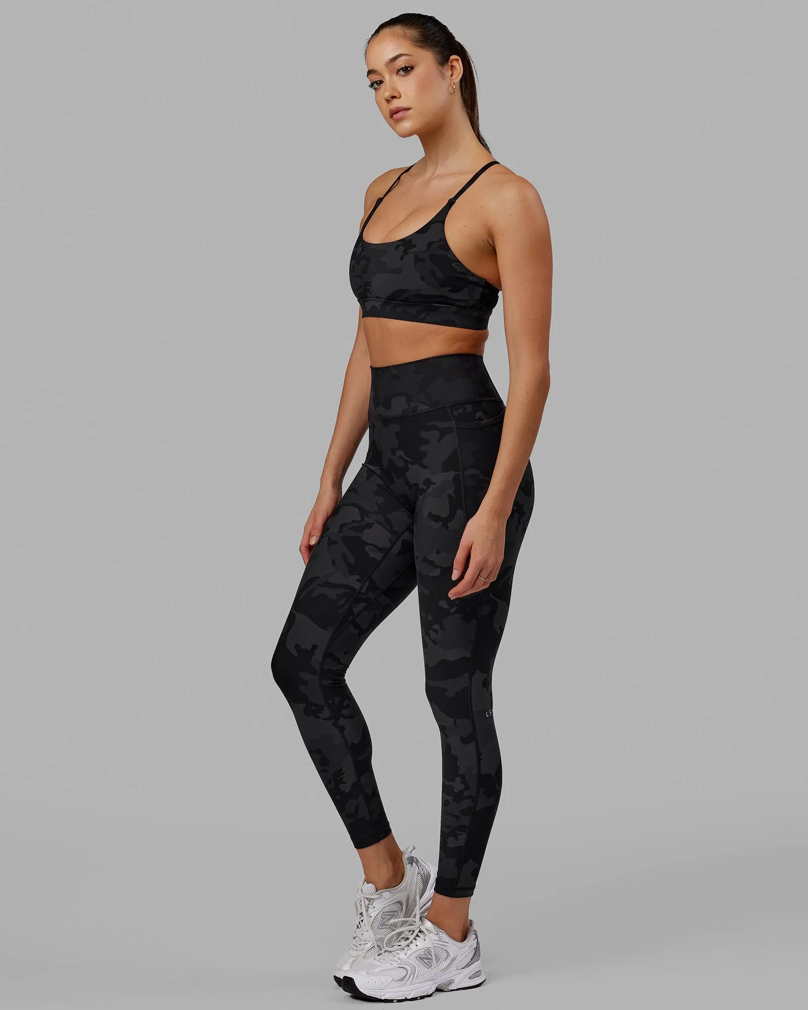 Fusion Ultra High-Rise Full Length Legging Pockets - Black Camo sold by LSKD product image thumbnail 5