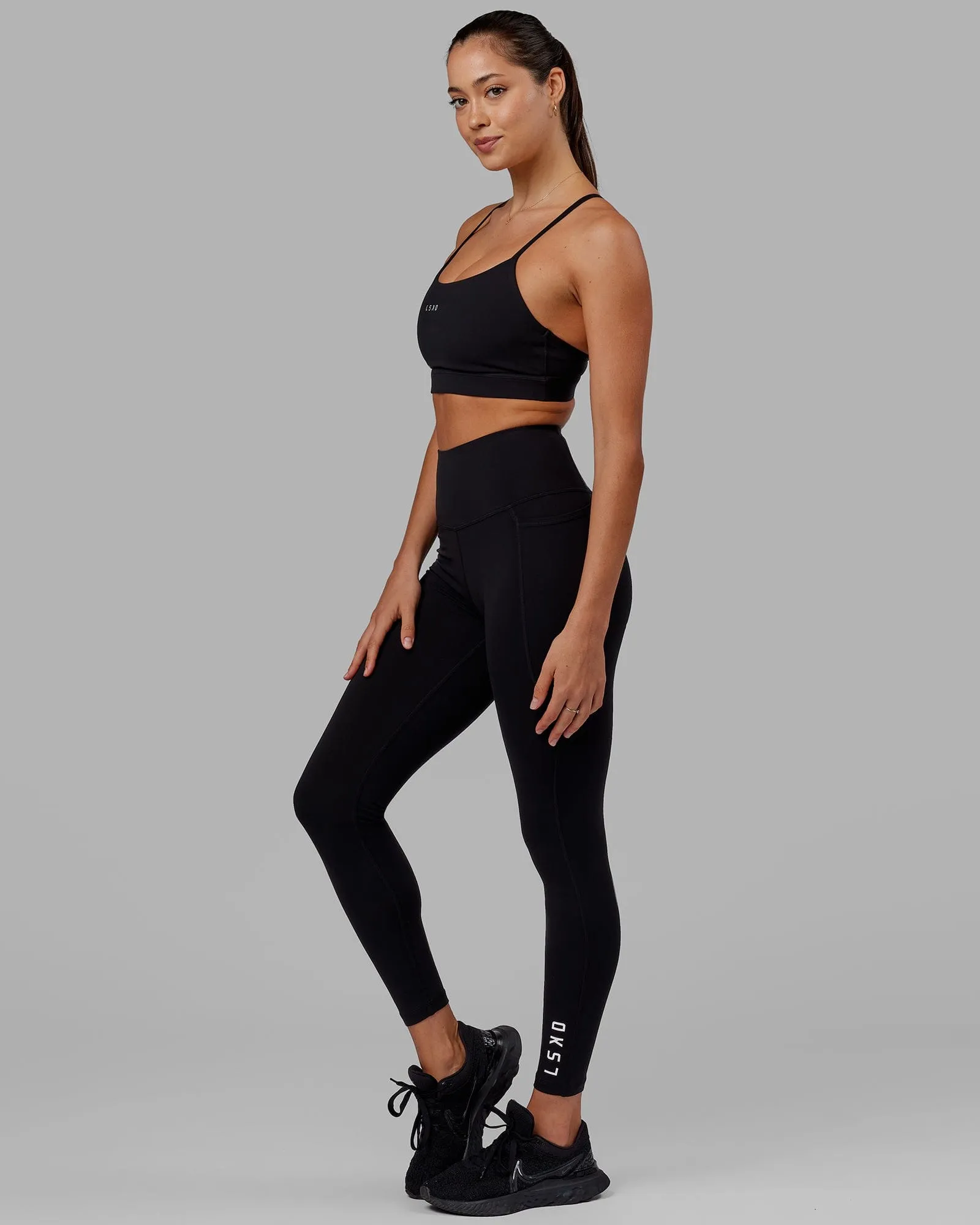 Flux Ultra High-Rise Full Length Legging Pockets - Black sold by LSKD product image thumbnail 3