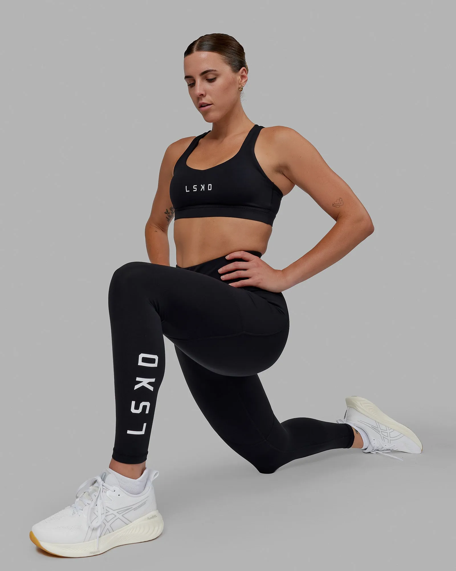Rep Ultra High-Rise Full Length Legging Pockets - Black-White sold by LSKD
