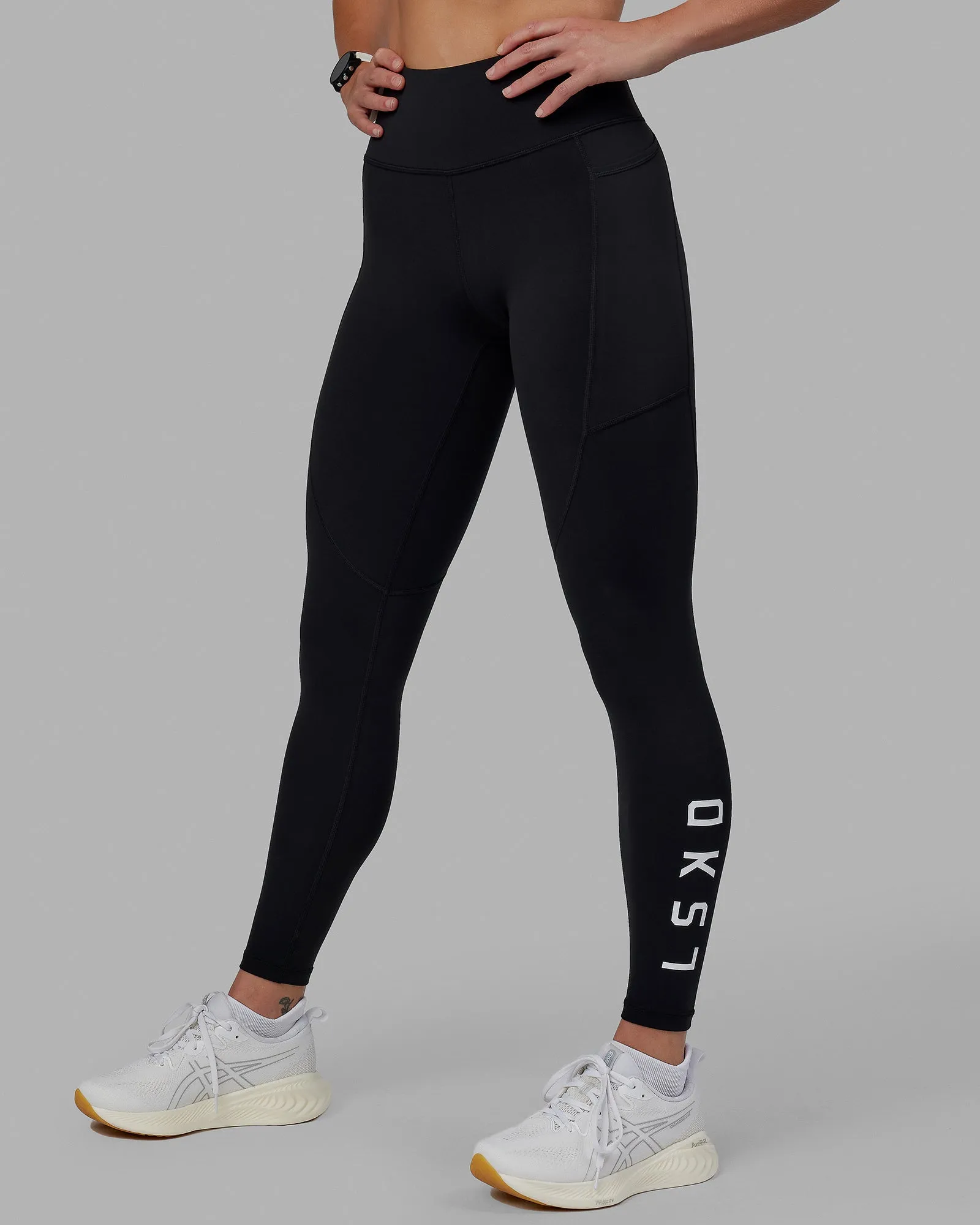 Rep Ultra High-Rise Full Length Legging Pockets - Black-White sold by LSKD product image thumbnail 4
