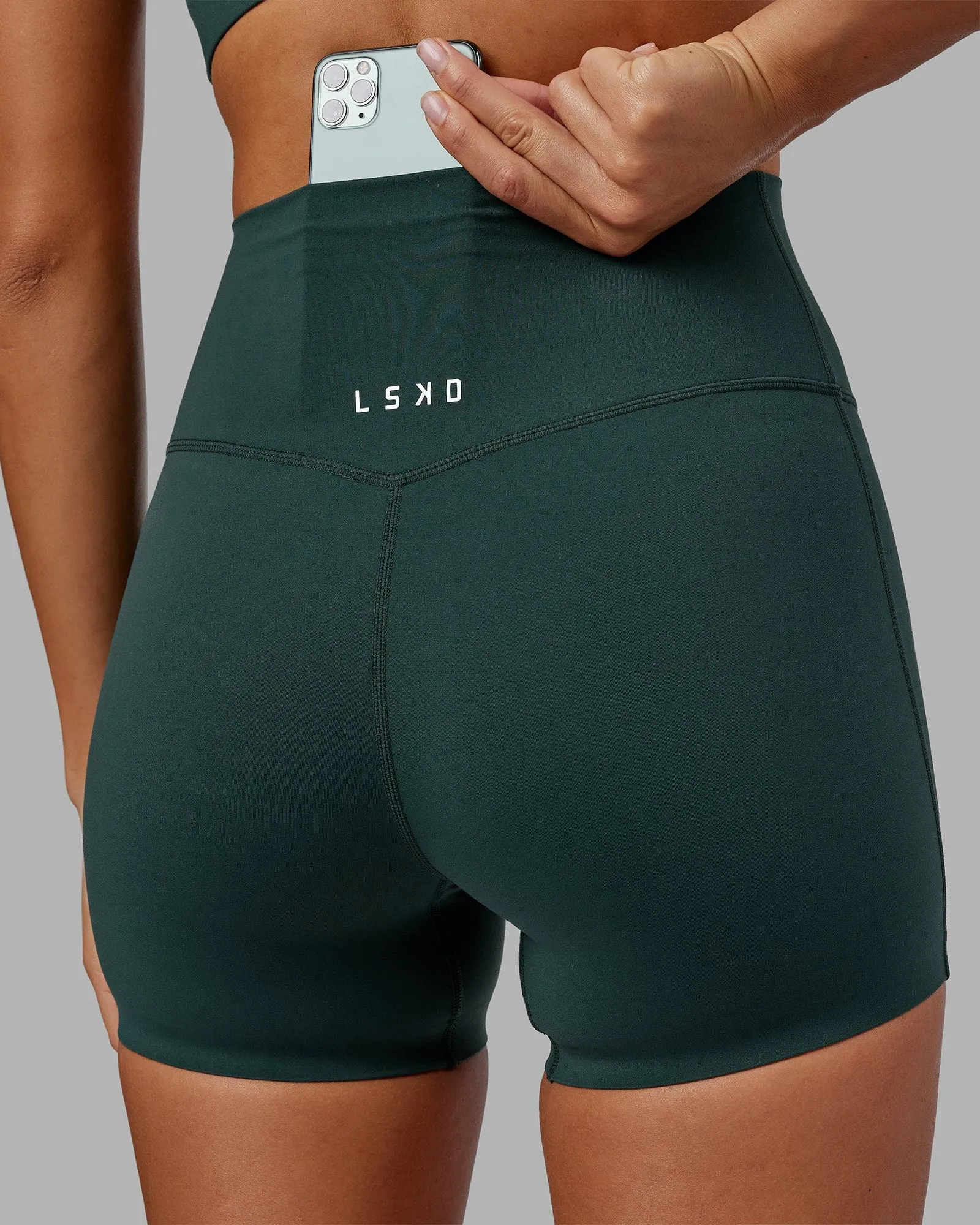 Elixir Ultra High-Rise 4" Short - Vital Green sold by LSKD product image thumbnail 3