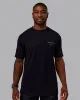 Trust The Process 2.0 FLXCotton Tee Oversize - Black-Blue Atoll sold by LSKD