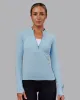 AeroFLX+ Long Sleeve Half Zip - Glacial Blue/Glacial Blue sold by LSKD
