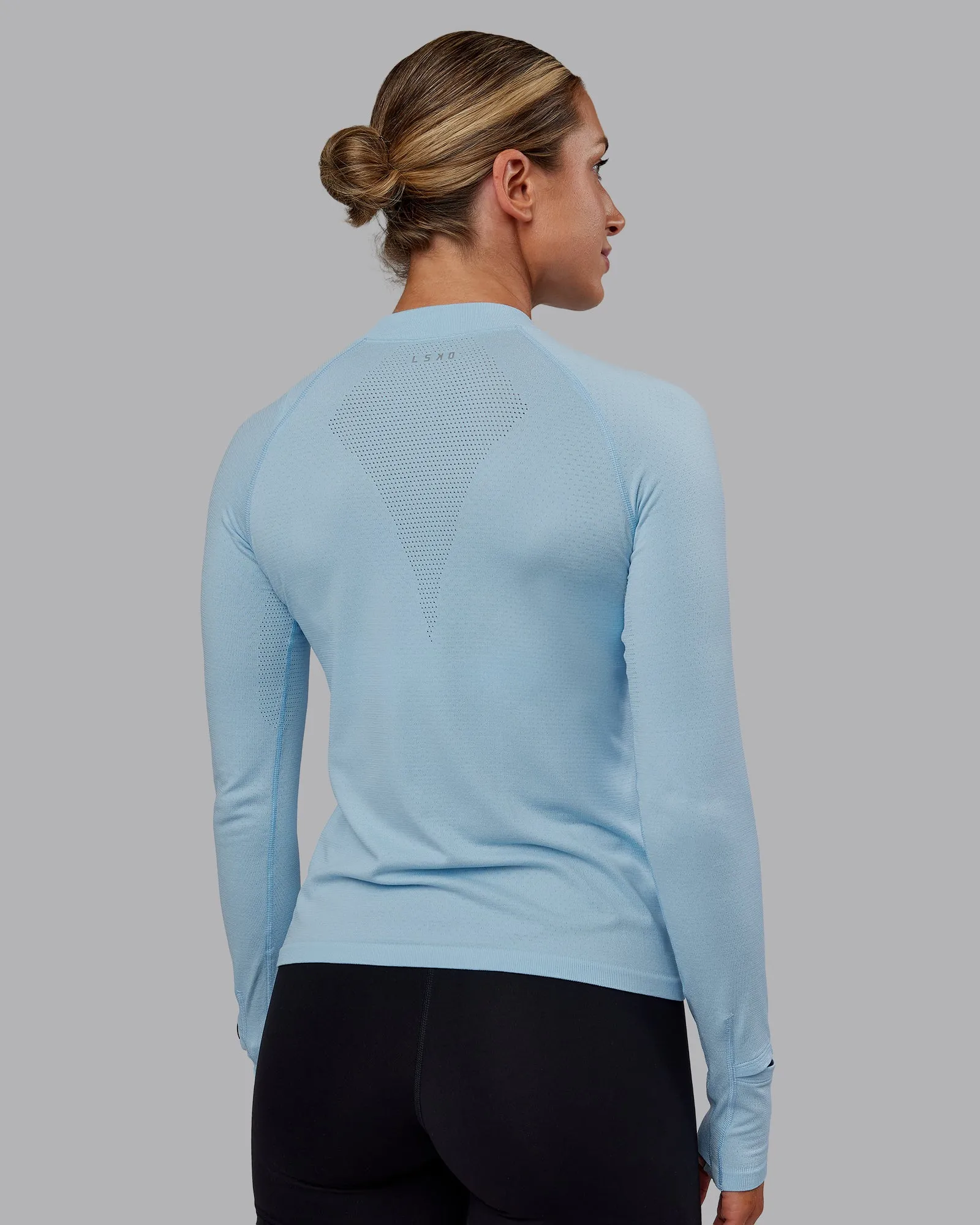 AeroFLX+ Long Sleeve Half Zip - Glacial Blue/Glacial Blue sold by LSKD product image thumbnail 4