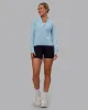 AeroFLX+ Long Sleeve Half Zip - Glacial Blue/Glacial Blue sold by LSKD