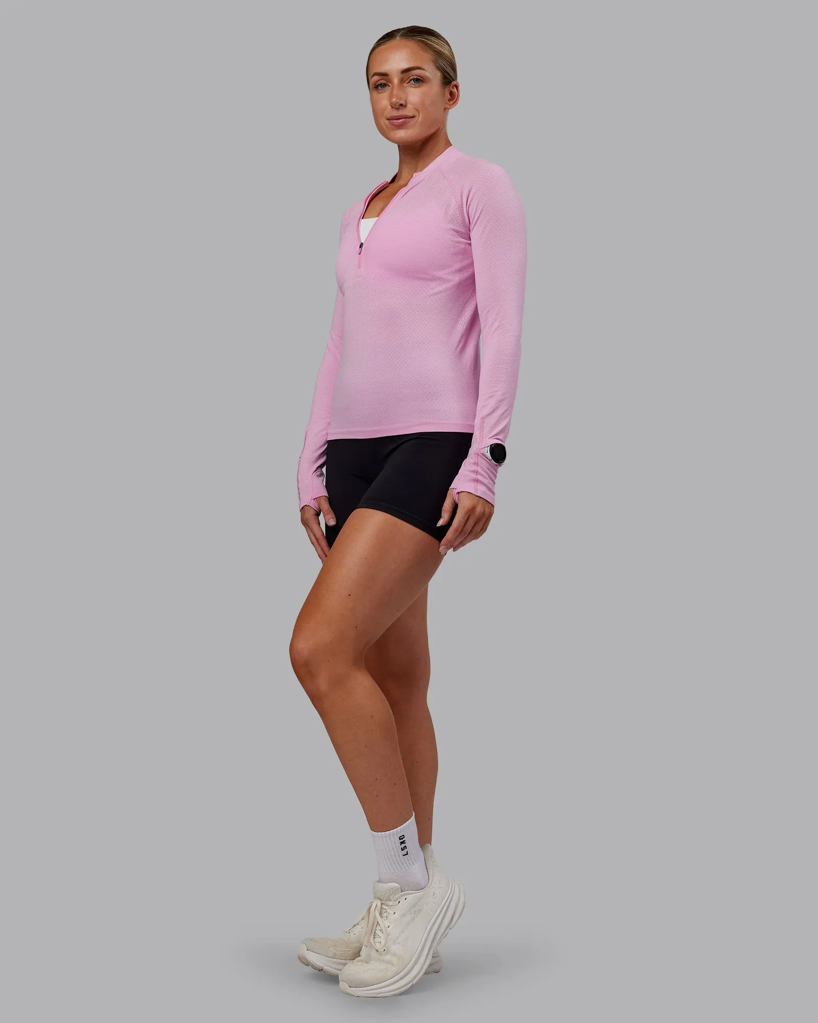 AeroFLX+ Long Sleeve Half Zip - Bubblegum/Pirouette sold by LSKD product image thumbnail 5